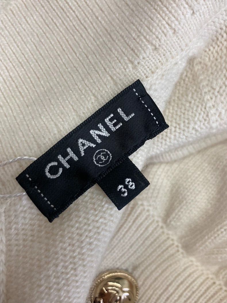 Chanel Chanel White doll collar cashmere sweater Size XS / US 0-2 / IT 36-38 - 6 Thumbnail