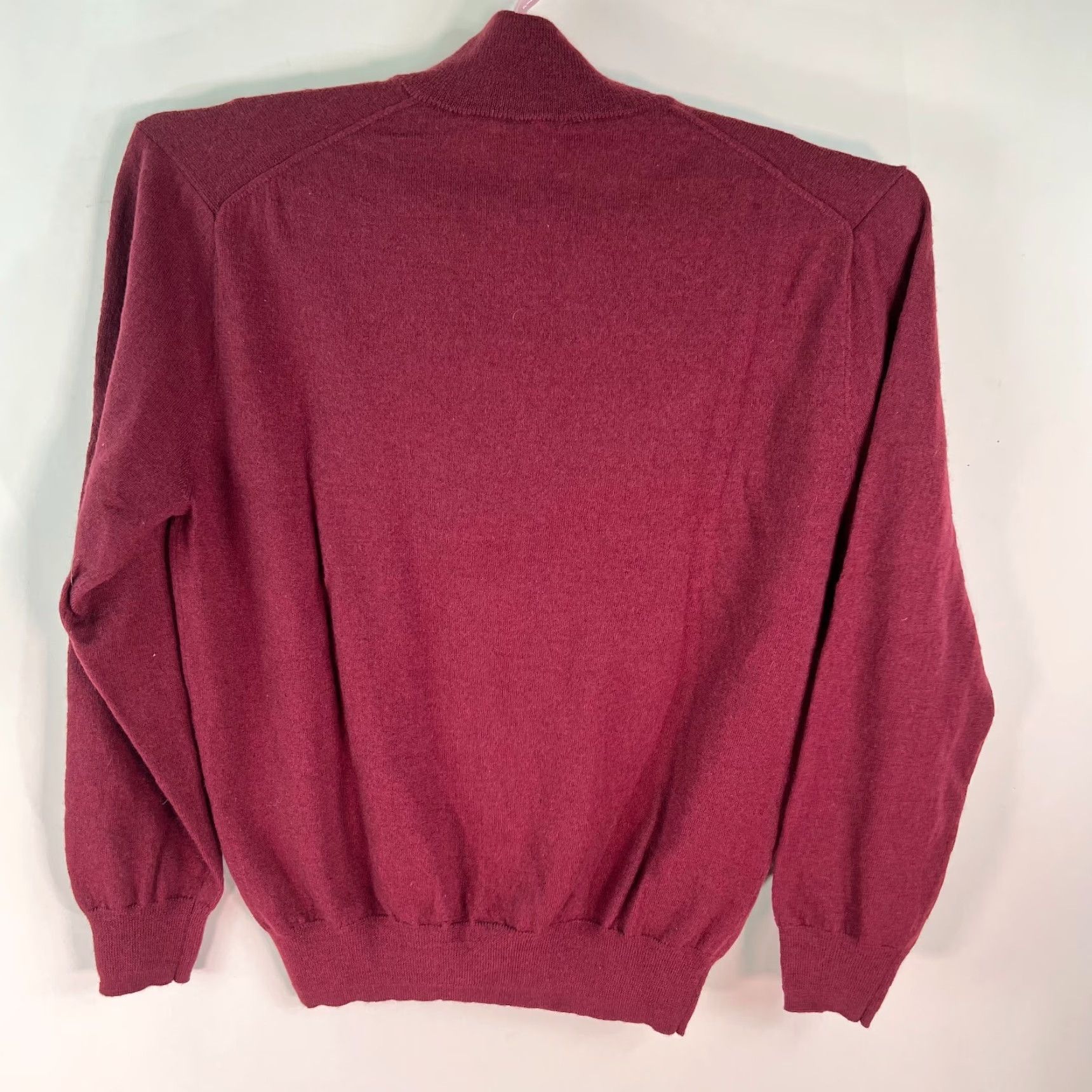 Jos. A. Bank Jos. A. Bank Mens Merino Wool 1/4 Zip Pullover Sweater L Red Shirt Size US L / EU 52-54 / 3 - 2 Thumbnail