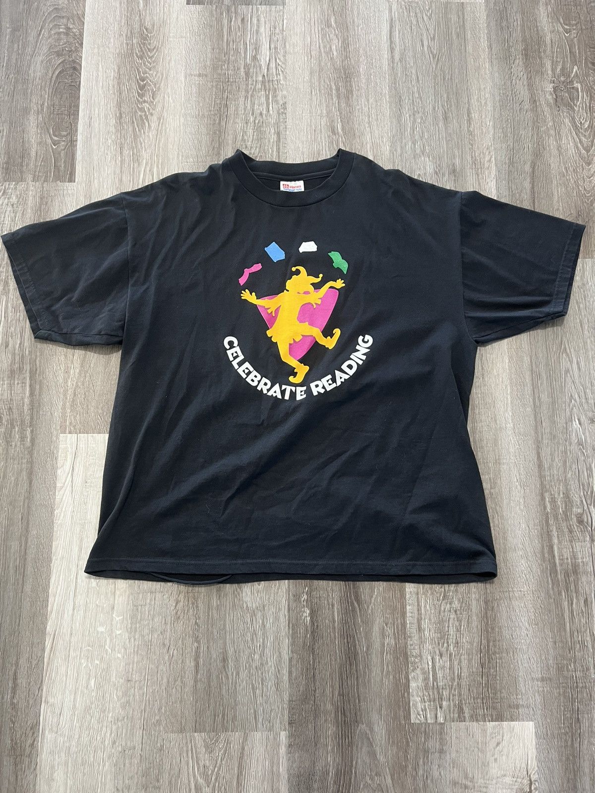 Hanes “Celebrate Reading” Jester Graphic Tee Size US XL / EU 56 / 4 - 1 Thumbnail