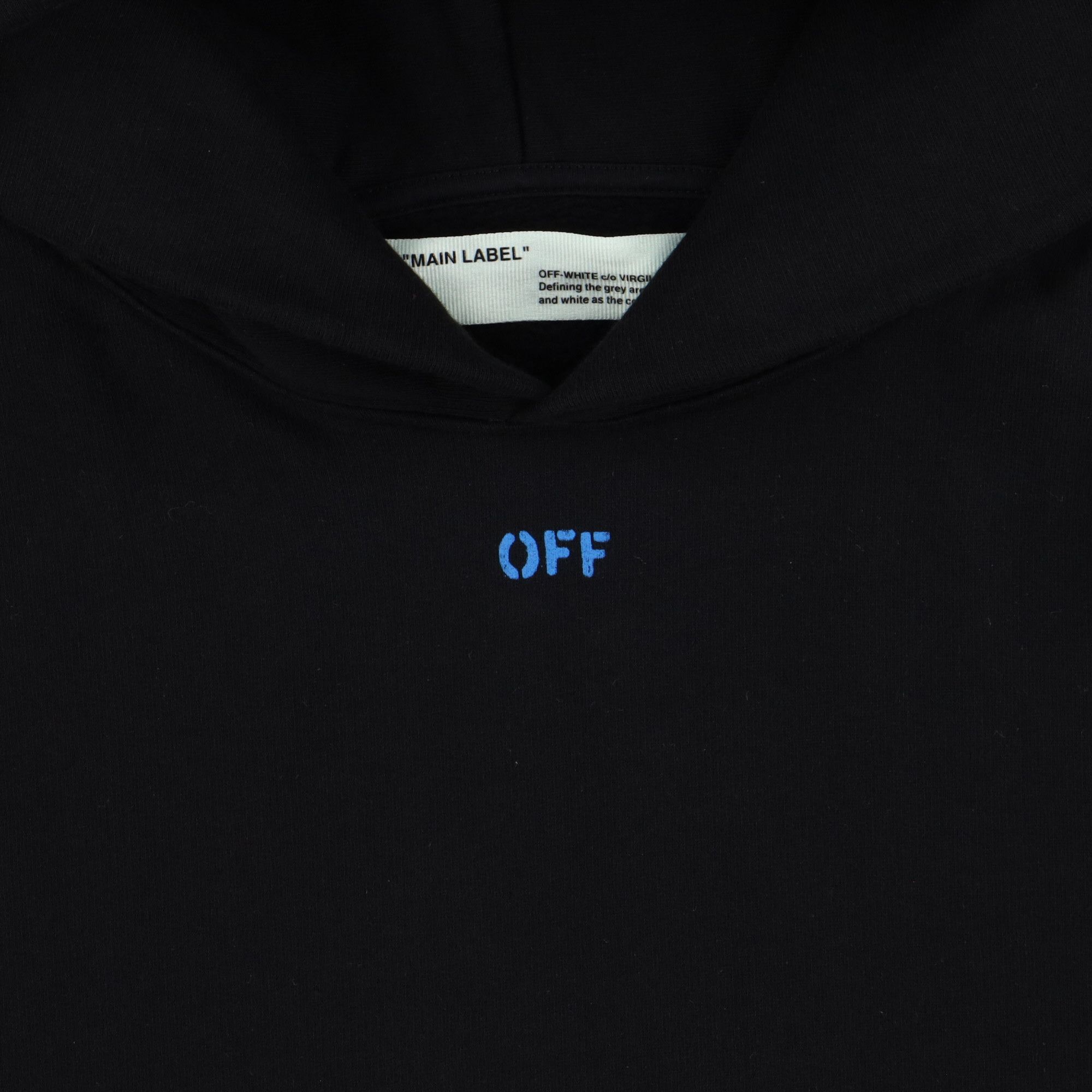 Off-White Black and Blue Checkered Arrows Logo Hoodie Size US XS / EU 42 / 0 - 7 Thumbnail