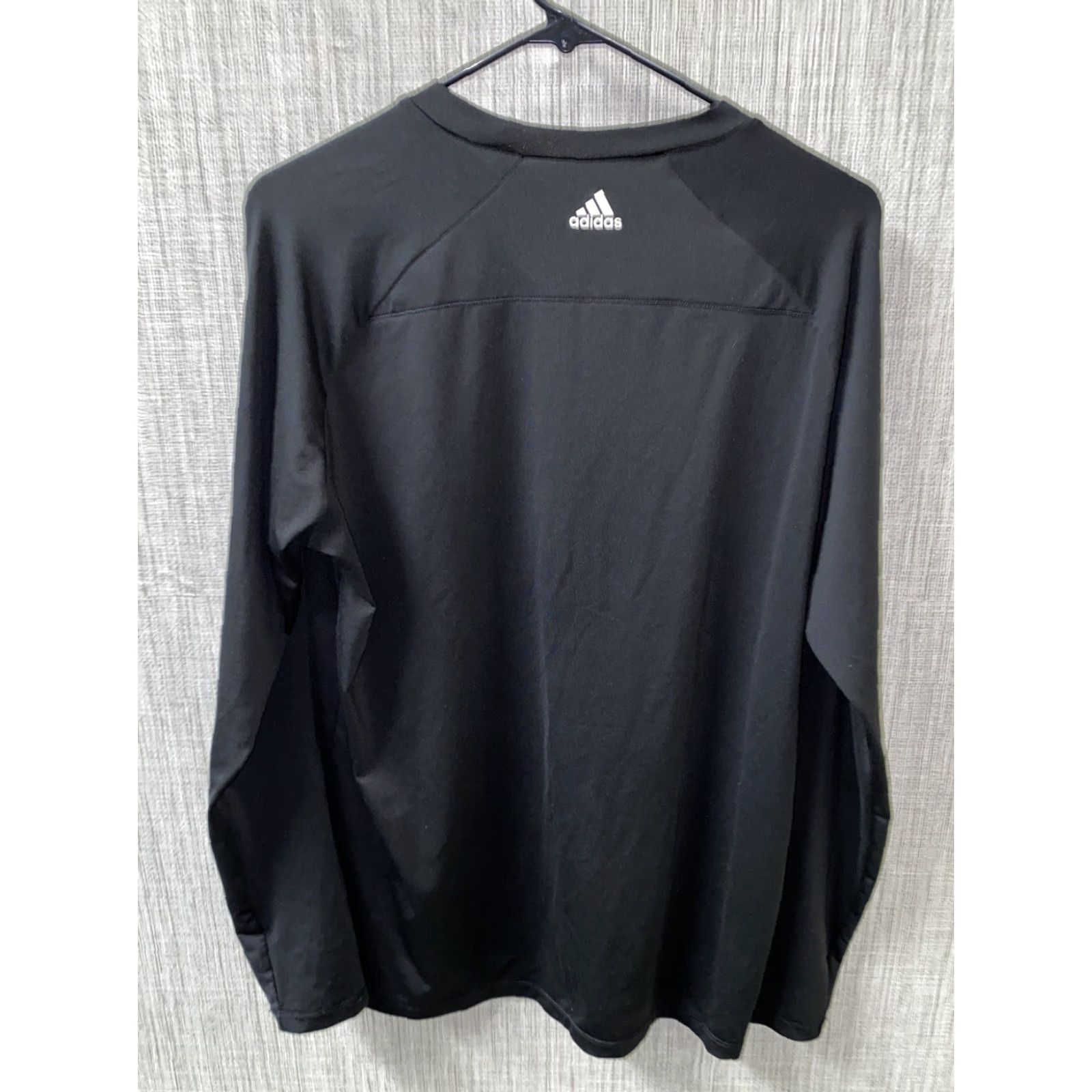 Adidas Adidas Mens Black Long Sleeve Athletic Running T-Shirt Size M Size US M / EU 48-50 / 2 - 4 Thumbnail
