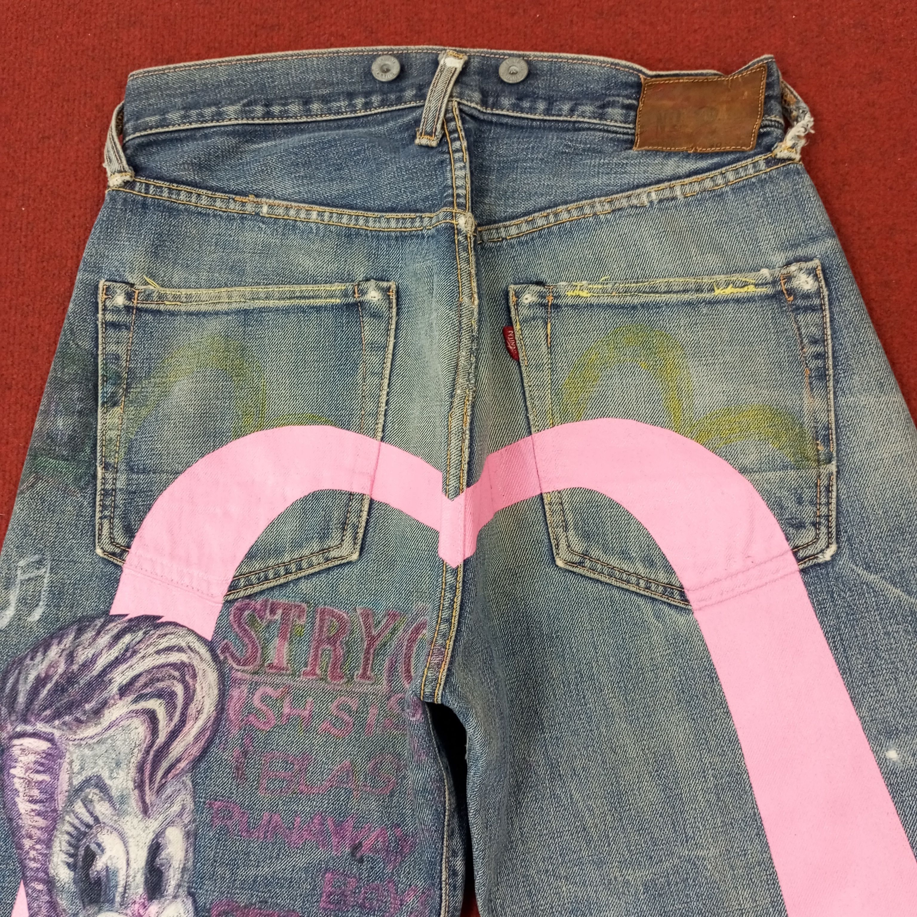 Japanese Brand × Vintage Evisu Fashion Style Streetwear Custom Daicock Jeans C217N25 Size US 28 / EU 44 - 2 Thumbnail