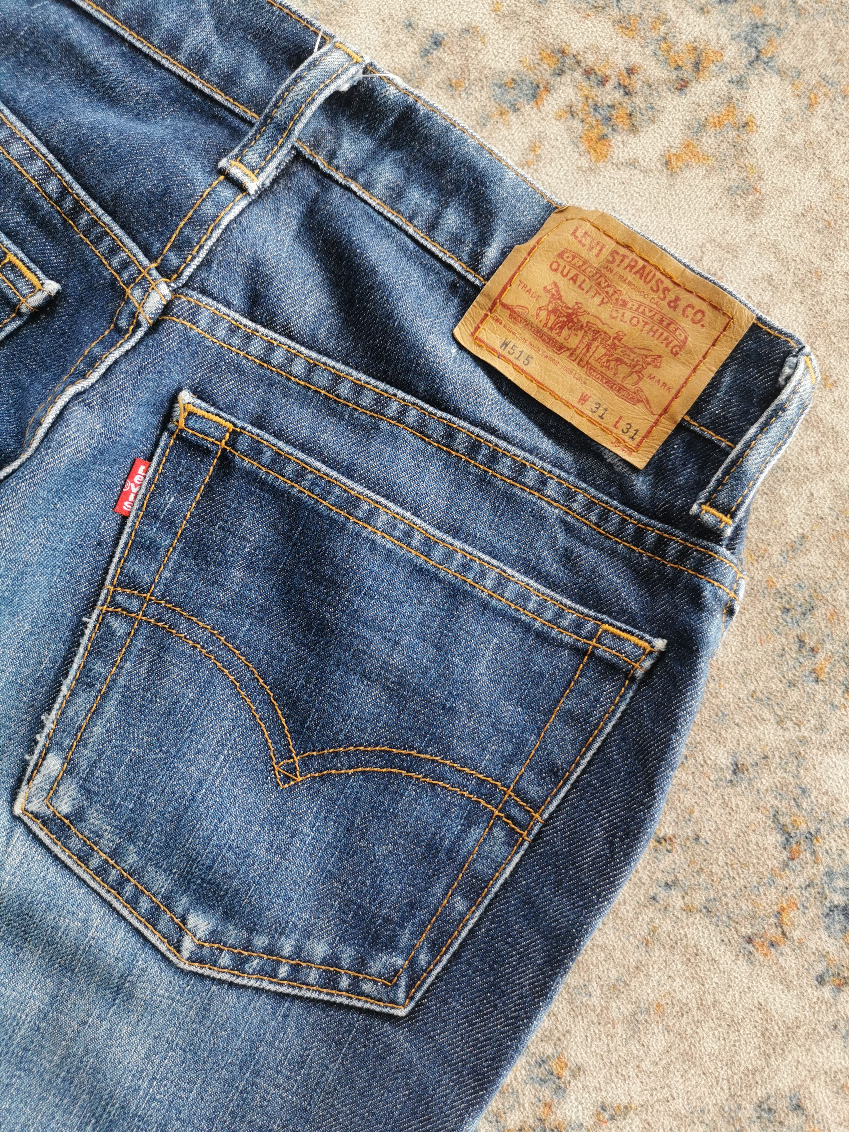 Levi's Size 27x29 Vintage 90s Levi's 515 Indigo Blue Jeans Size 27" / US 4 / IT 40 - 5 Thumbnail