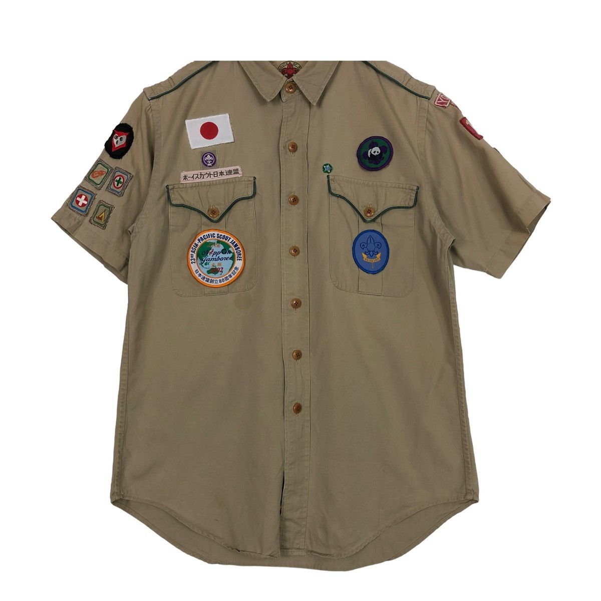 Ralph Lauren × Vintage 💥BOY SCOUT BY RL JAPAN FULL PATCH SHIRT Size US S / EU 44-46 / 1 - 5 Thumbnail