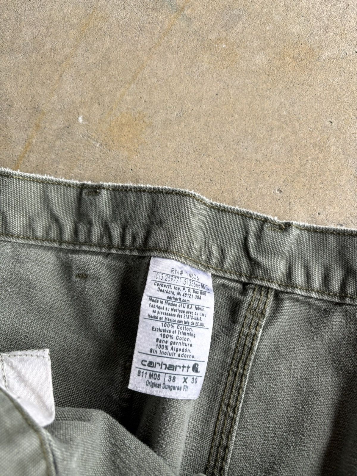Carhartt Vintage Forrest Carhartt Green Baggy Wide Single Knee Pants Size US 38 / EU 54 - 6 Thumbnail