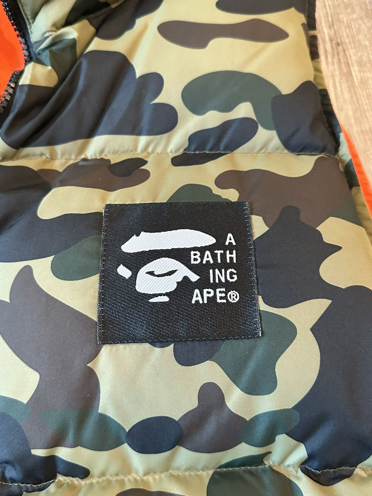 Bape Bape green camo reversible vest Size US S / EU 44-46 / 1 - 2 Thumbnail