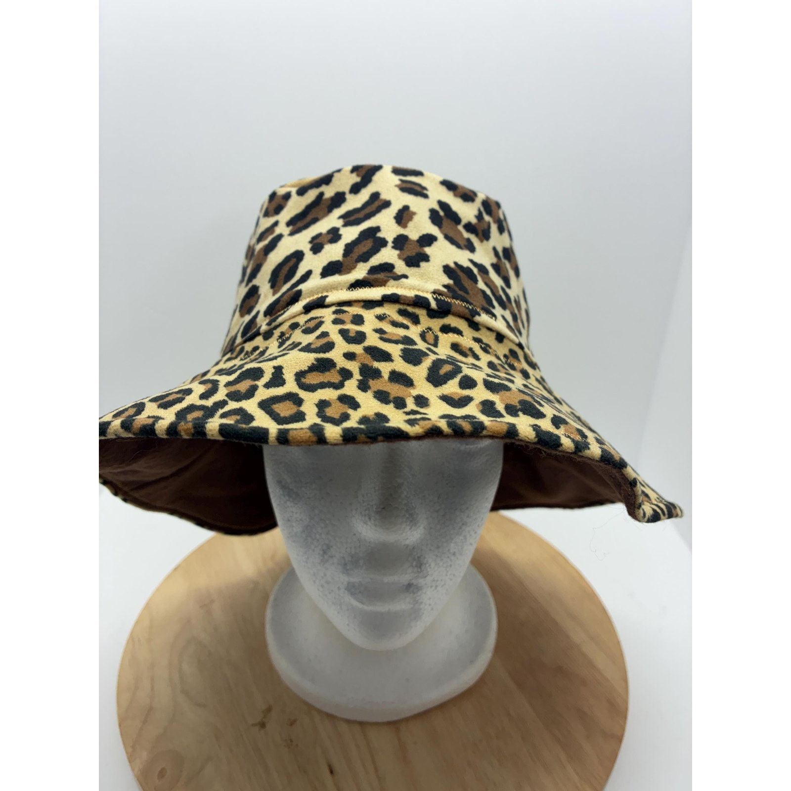 Other Leopard Print Bucket Hat – Large – Felt Lined, Soft Size ONE SIZE - 1 Thumbnail