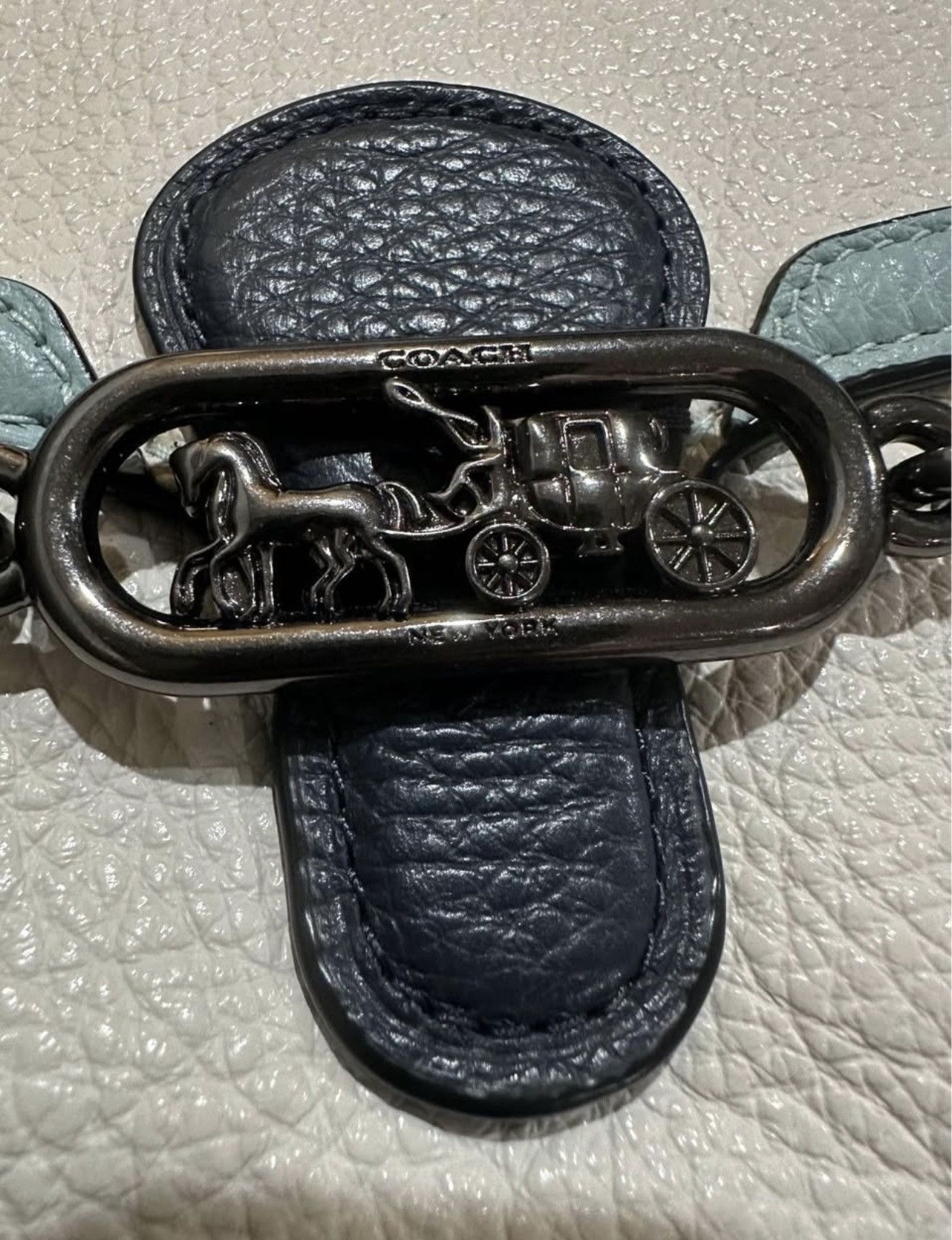 Coach Jade Chain Crossbody In Colorblock in Blue and white Size ONE SIZE - 7 Thumbnail