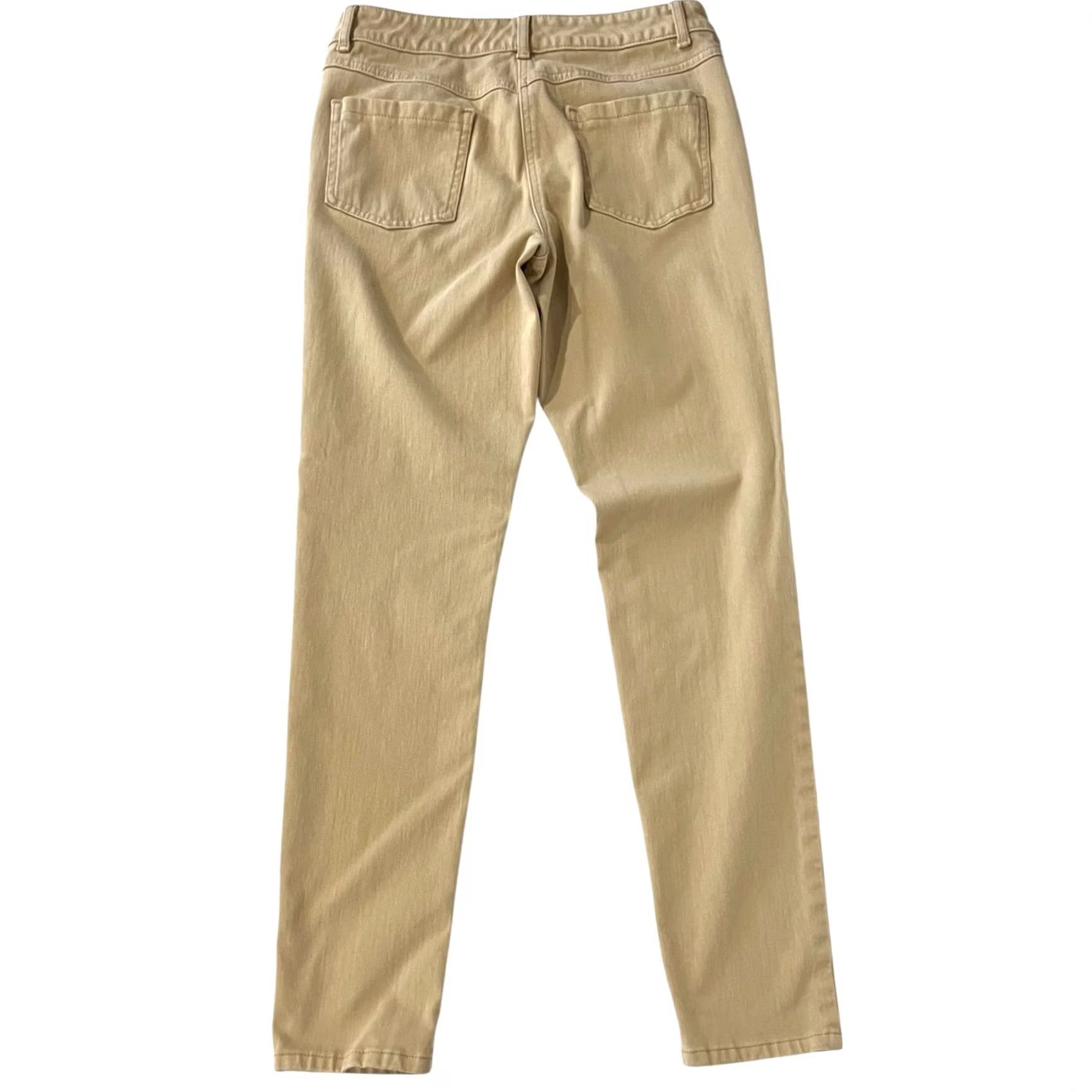 J.McLaughlin J. McLaughlin Jeans Tan Women’s 6 Cotton Spandex Slim Leg Mid Rise 30in Inseam Size 28" / US 6 / IT 42 - 3 Thumbnail