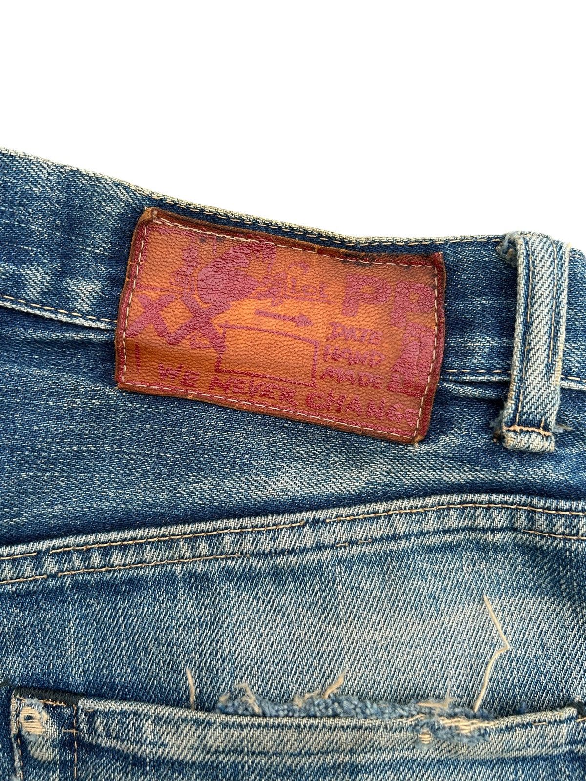 Kapital Vintage HR.Market Selvedge Distressed Denim Jeans Size US 32 / EU 48 - 7 Thumbnail
