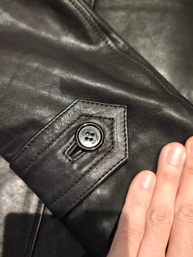 Saint Laurent Paris Saint Laurent Paris Calfskin trench jacket 2505-Nextarrow Size US XS / EU 42 / 0 - 7 Thumbnail