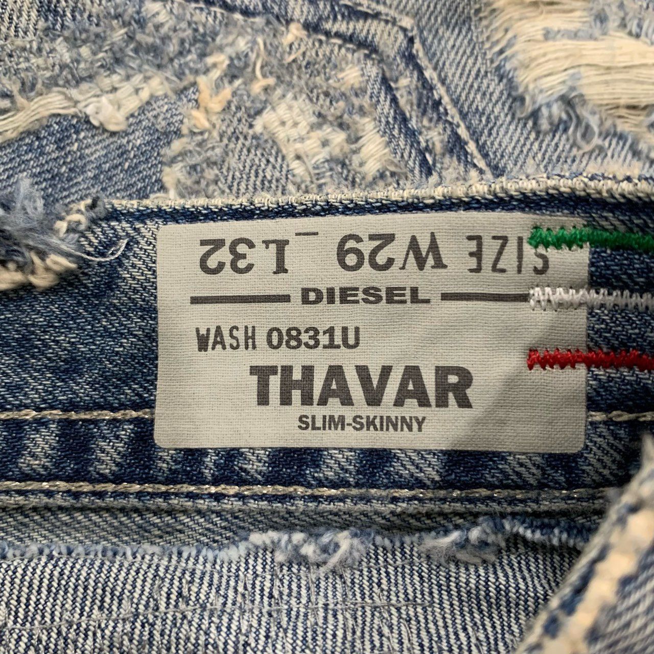 Diesel Diesel Jeans Light Blue Distressed Denim Pants (Size 29) Size 29" - 2 Thumbnail
