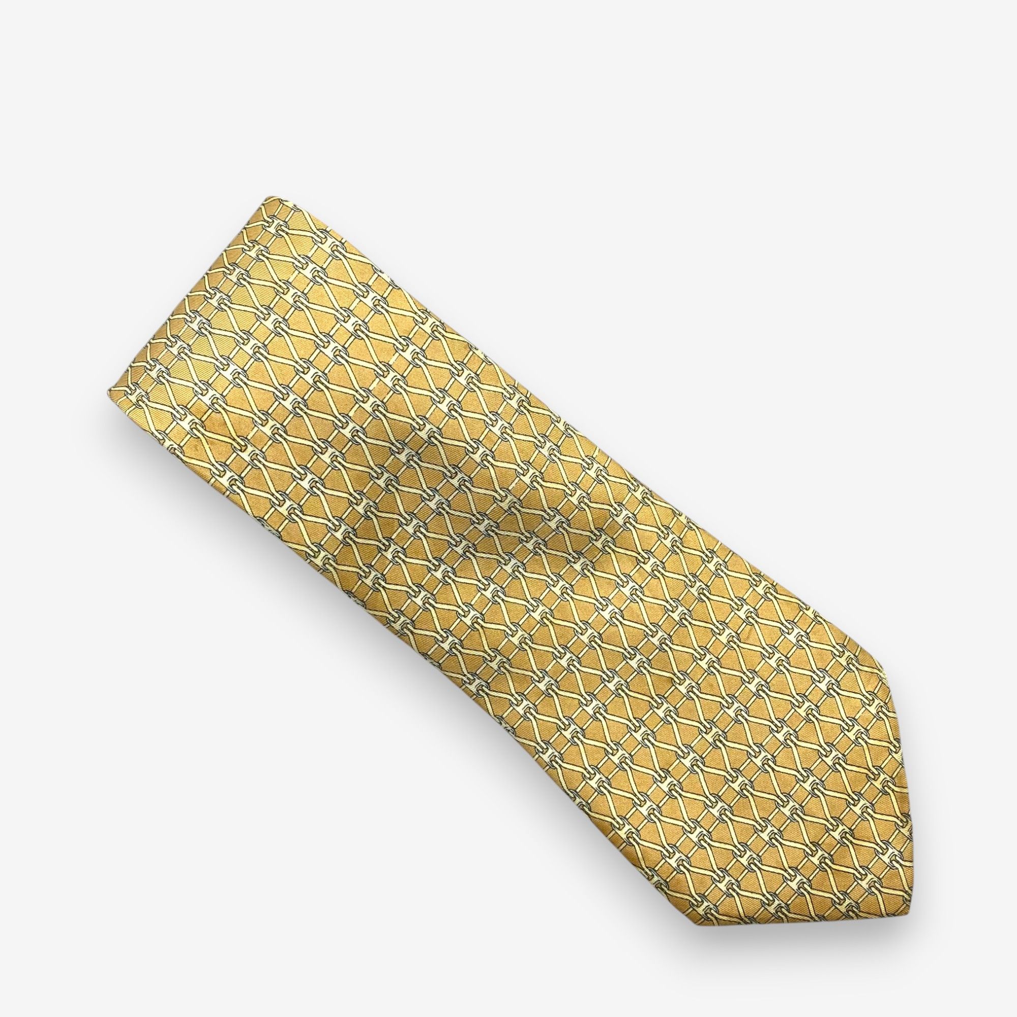 Hermes Vintage Hermes SILK Necktie Cravate Pure Silk Neck Tie Size ONE SIZE - 2 Thumbnail