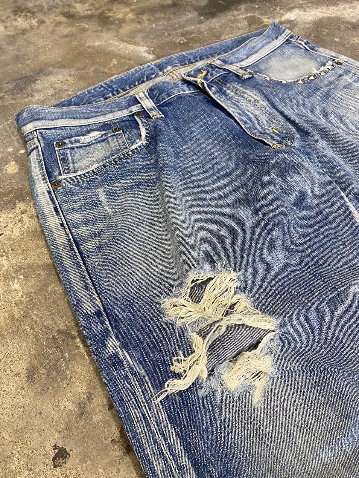 Edwin × Japanese Brand × Vintage Edwin blue jeans wash japanese brand Size US 33 - 3 Thumbnail