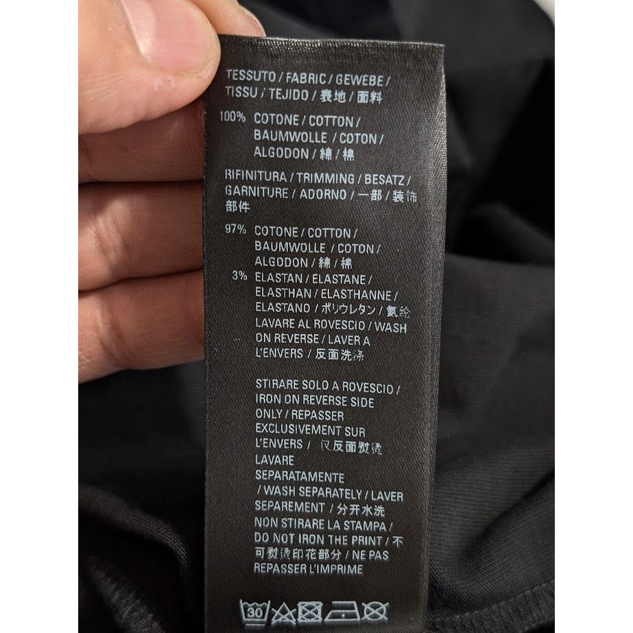 Balenciaga o1rshd1 Long Sleeve T-Shirt in Black Size US XL / EU 56 / 4 - 18 Thumbnail