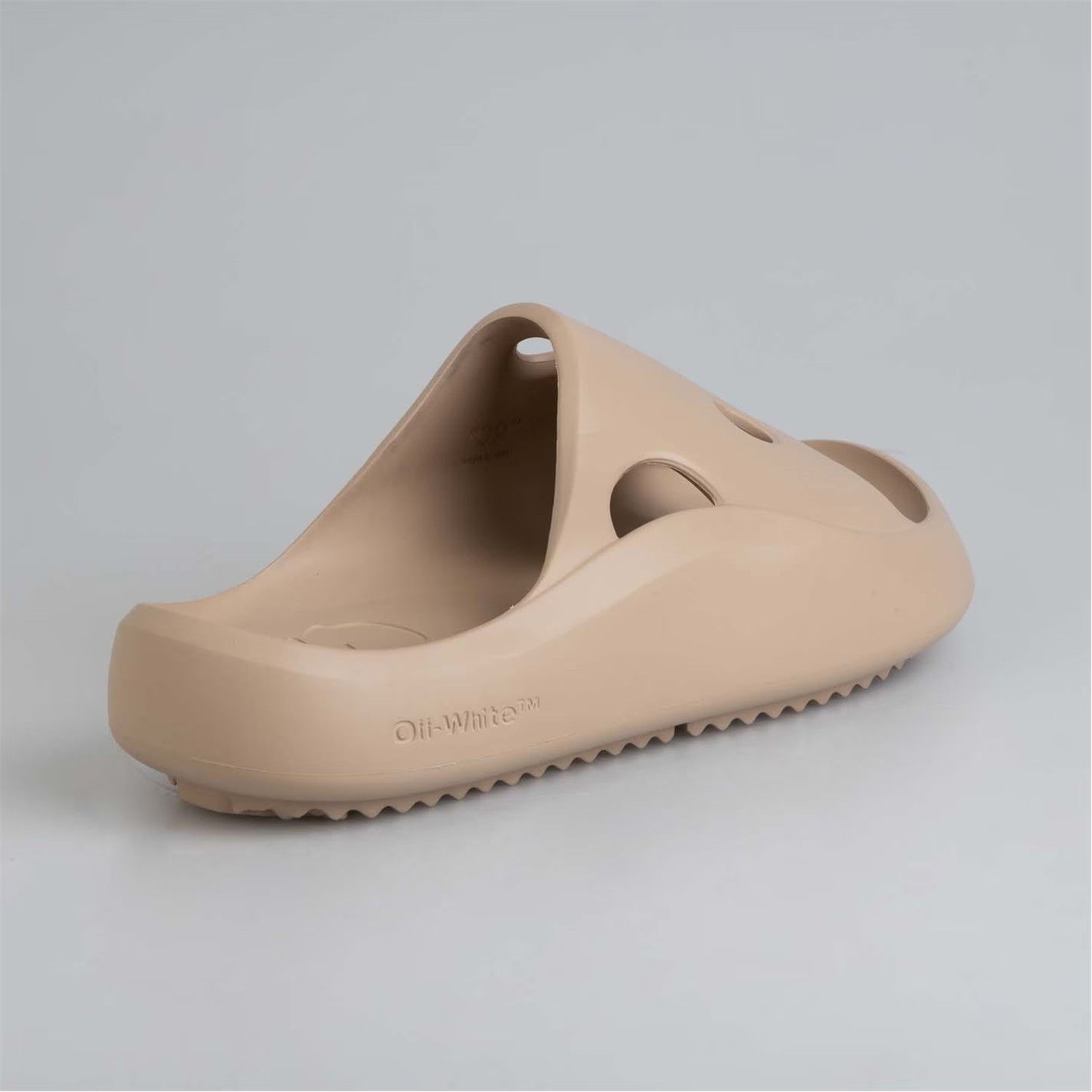 Off-White o1g2r1mq0125 Meteor Rubber Sliders in Light Camel Size US 7.5 / IT 37.5 - 3 Thumbnail