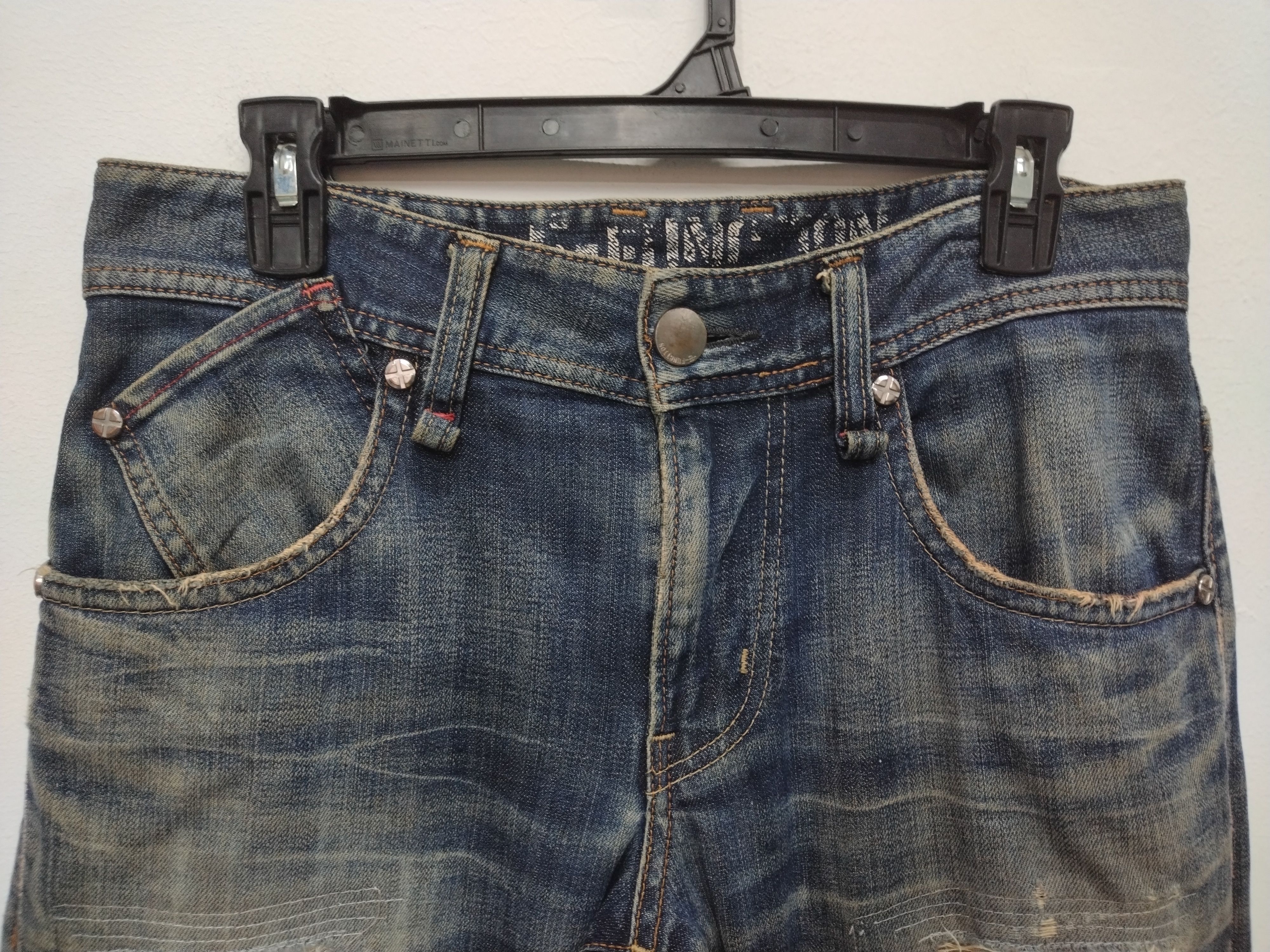 Edwin 💥Distressed Edwin E Function Awesome Character Jeans Size US 32 / EU 48 - 4 Thumbnail
