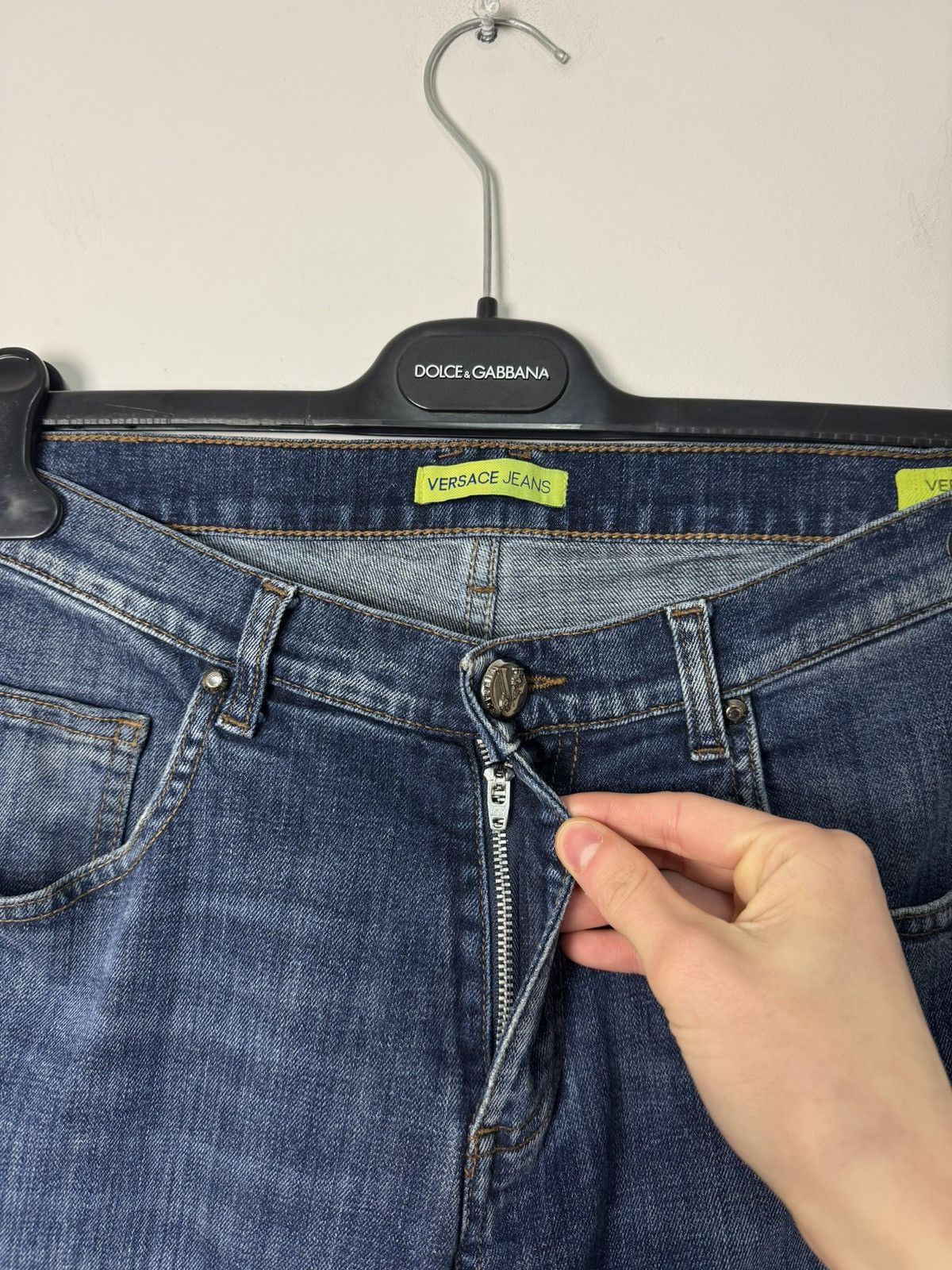 Versace Versace Jeans Metal Logo Denim Luxury Designer Y2K style Size US 31 - 7 Thumbnail