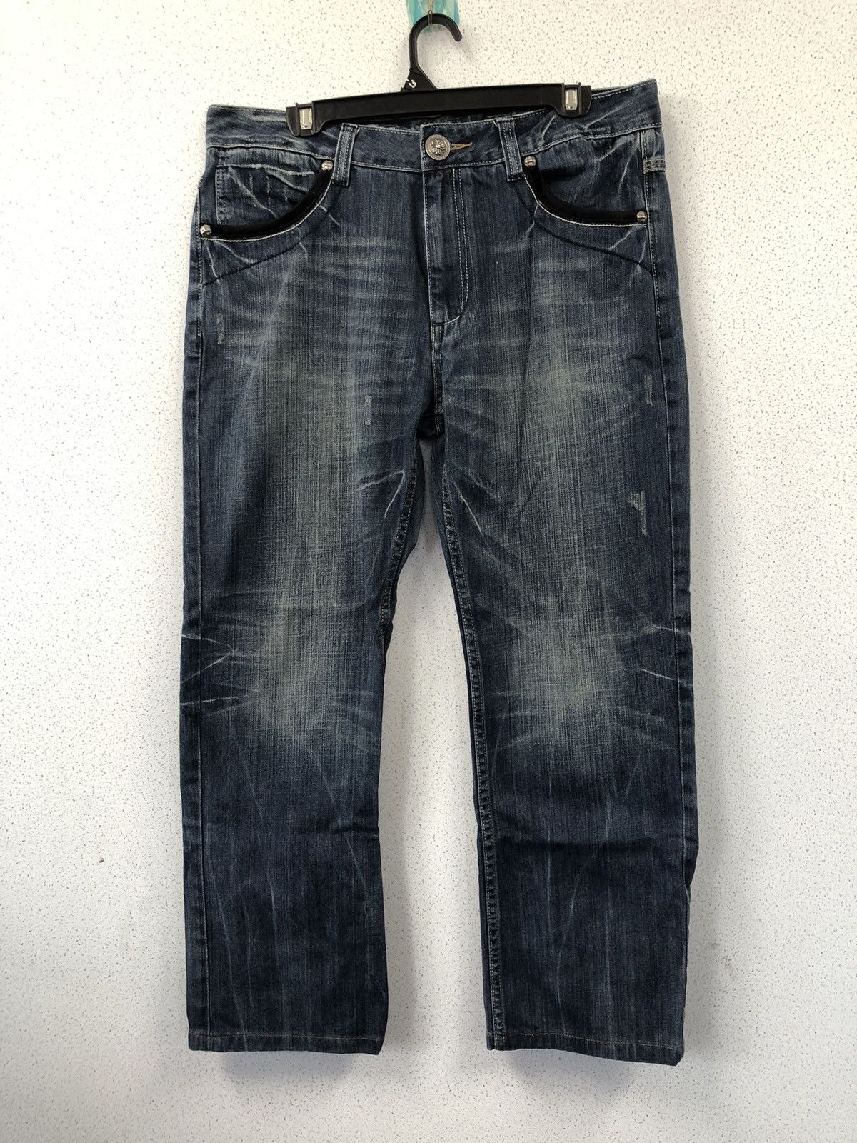 Japanese Brand Big Train Osaka Embroidered Jeans Size US 34 / EU 50 - 2 Thumbnail
