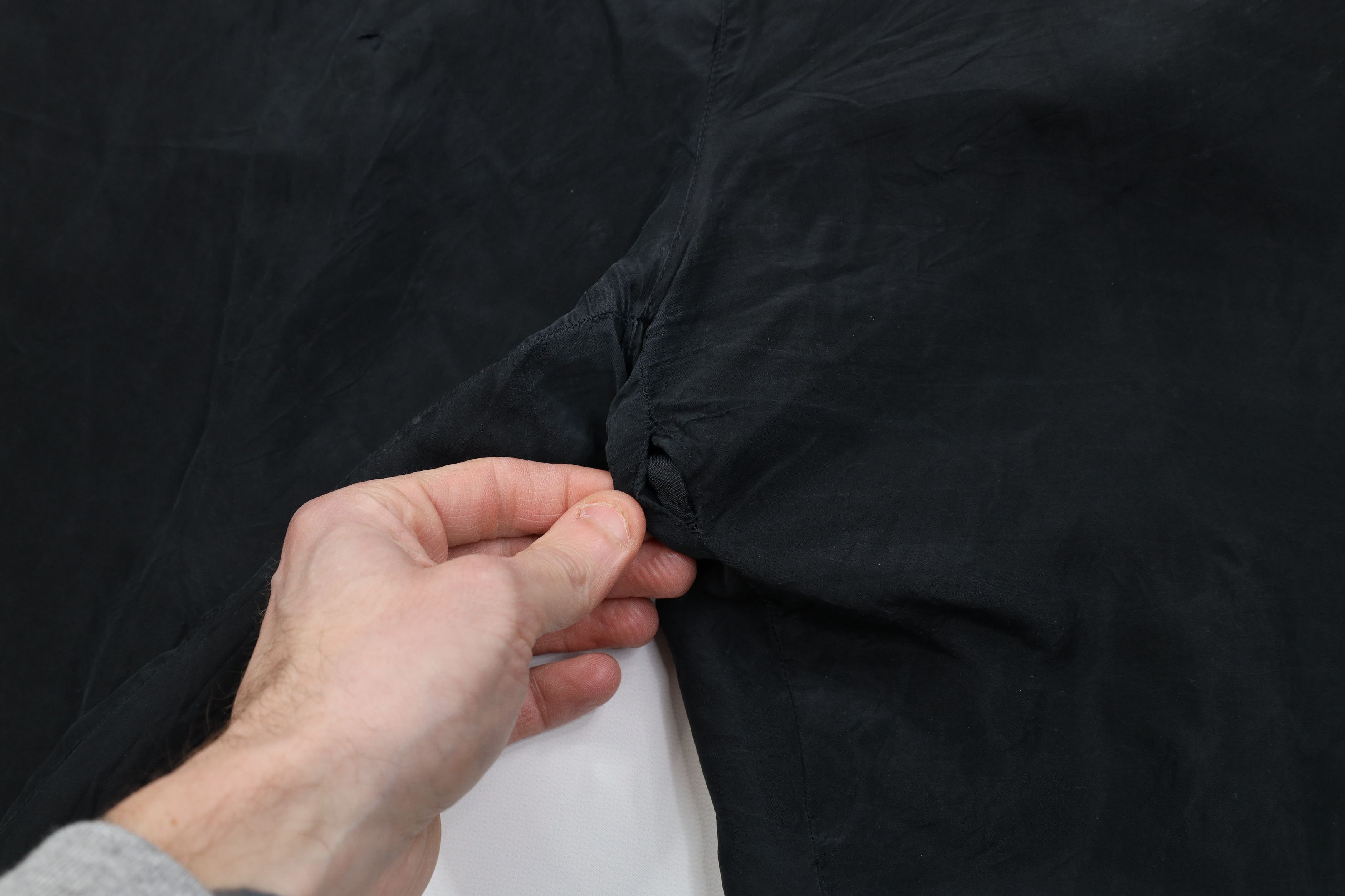 Vintage AS IS Vintage 90s Streetwear Lightweight Silk Pants Black Size 32" / US 10 / IT 46 - 6 Thumbnail