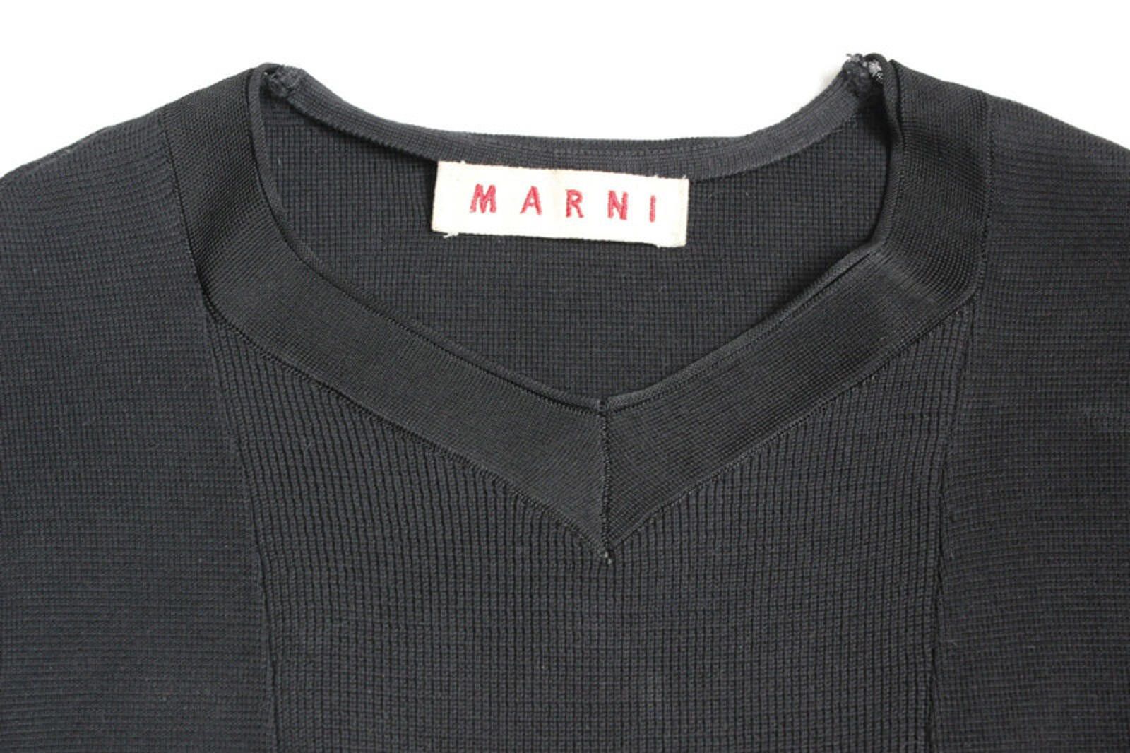 Marni Marni Black Mid Knit Tunic Dress Top 38 uk 6 Size XS / US 0-2 / IT 36-38 - 3 Thumbnail