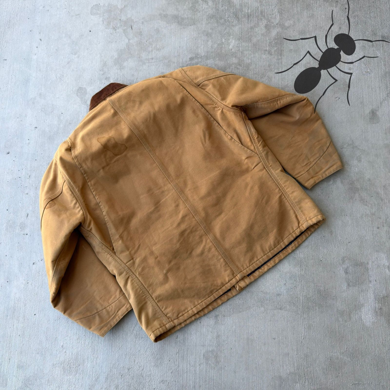Carhartt × Vintage Carhartt brown chore blanket lined work wear jacket Size US L / EU 52-54 / 3 - 6 Thumbnail