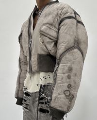 RARE Shine Luxury “Threnbolone” Bomber Jacket “Stoneh”