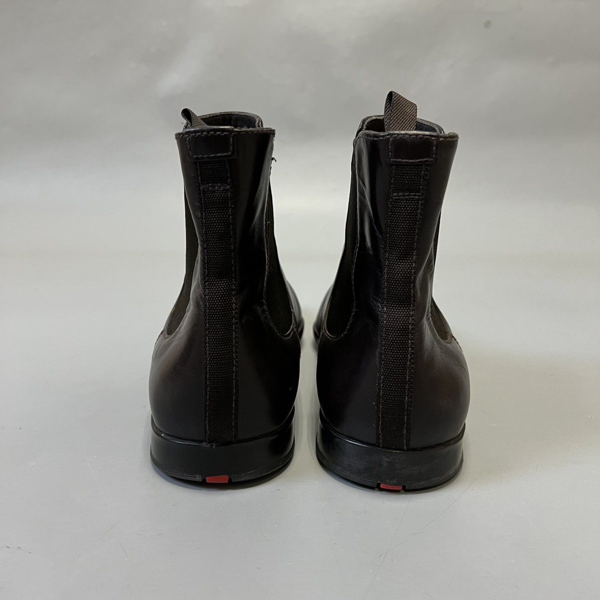 Prada Vintage Prada Sport Leather Chelsea Boots Brown Slip men’s Size US 7 / EU 40 - 16 Thumbnail