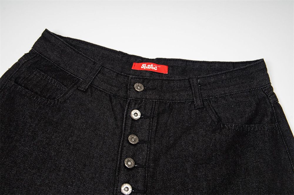 Japanese Brand Men's Vibe High-Street Loose Denim Shorts with Button Size US 32 / EU 48 - 3 Thumbnail