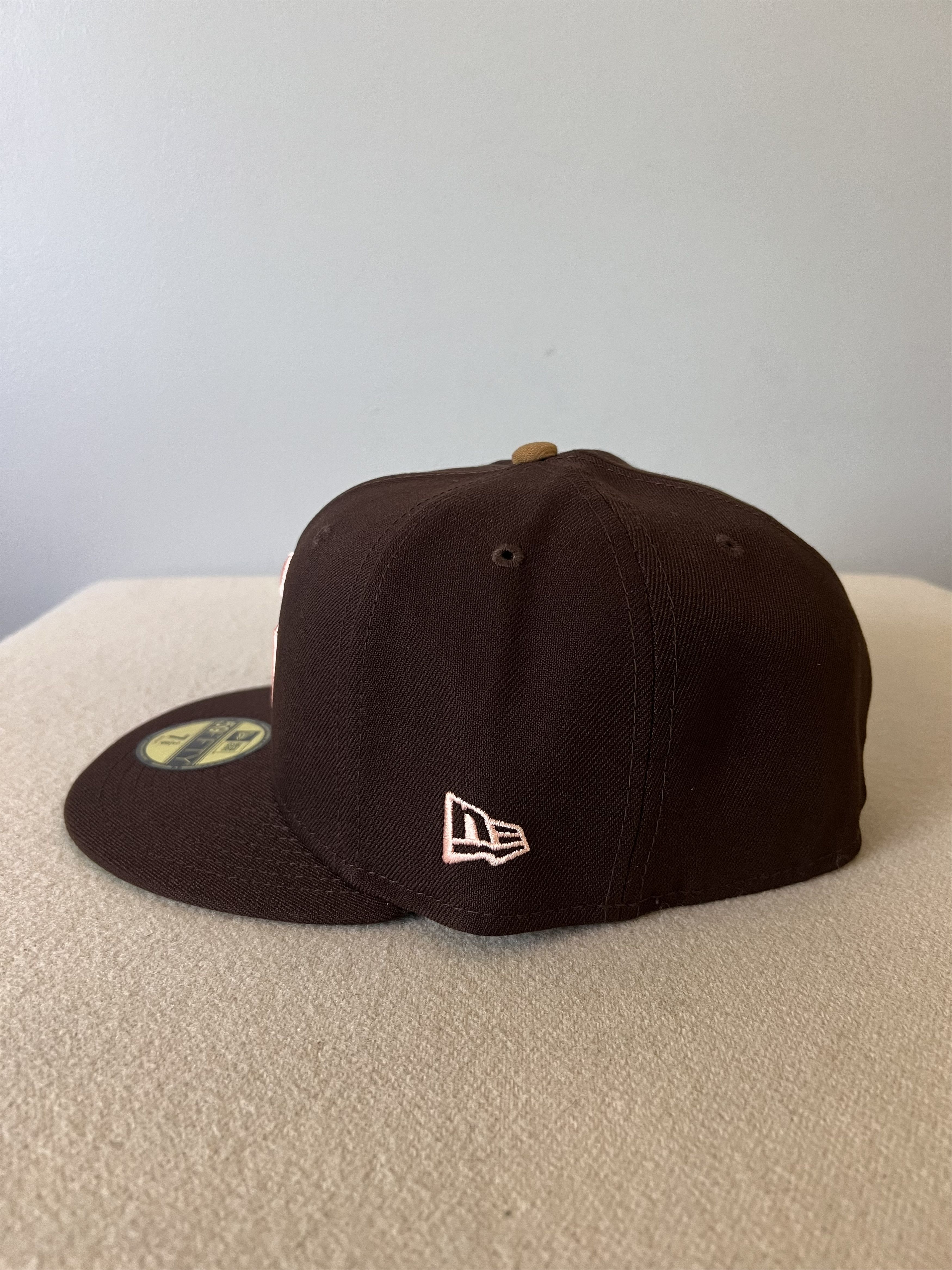 New Era × Union LA 7 3/8 New Era Union LA U Halo 59FIFTY Hat in Brown Size ONE SIZE - 3 Thumbnail