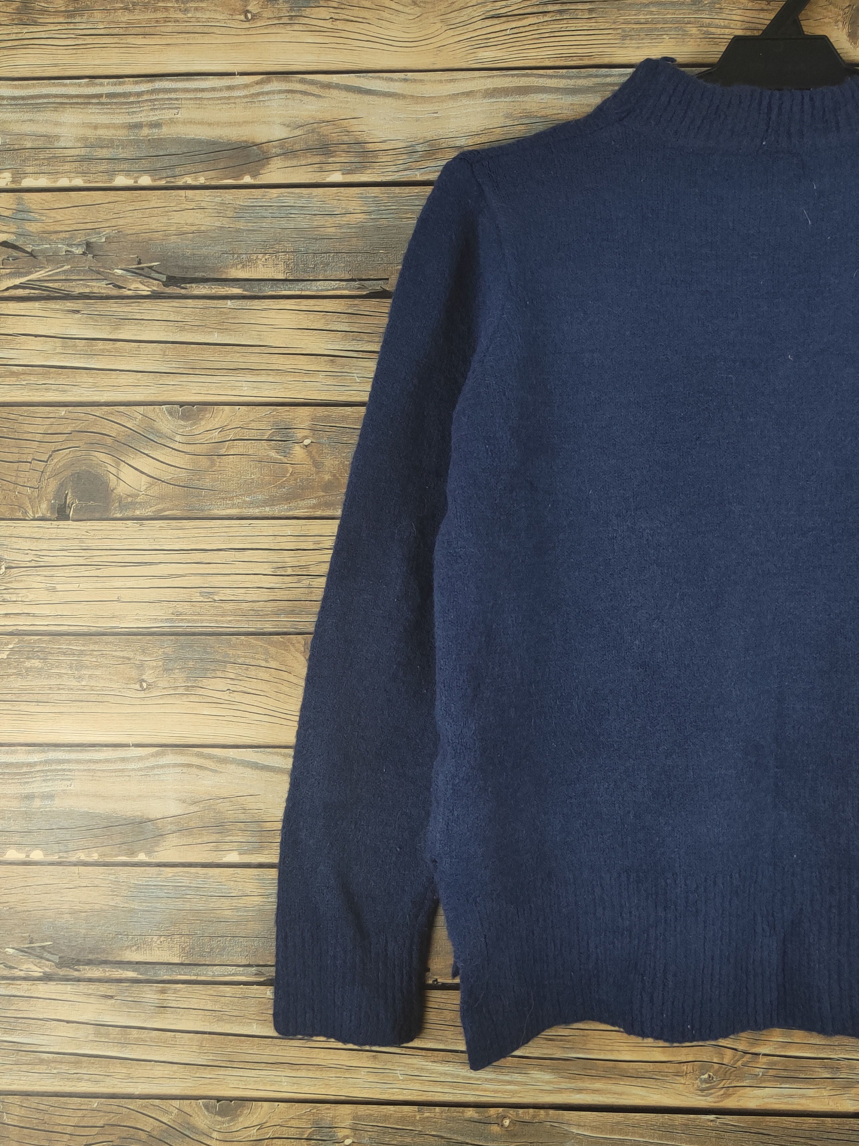 Homespun Knitwear Temt Navy Cactus Knitwear Sweatshirts #W1212 Size S / US 4 / IT 40 - 8 Thumbnail