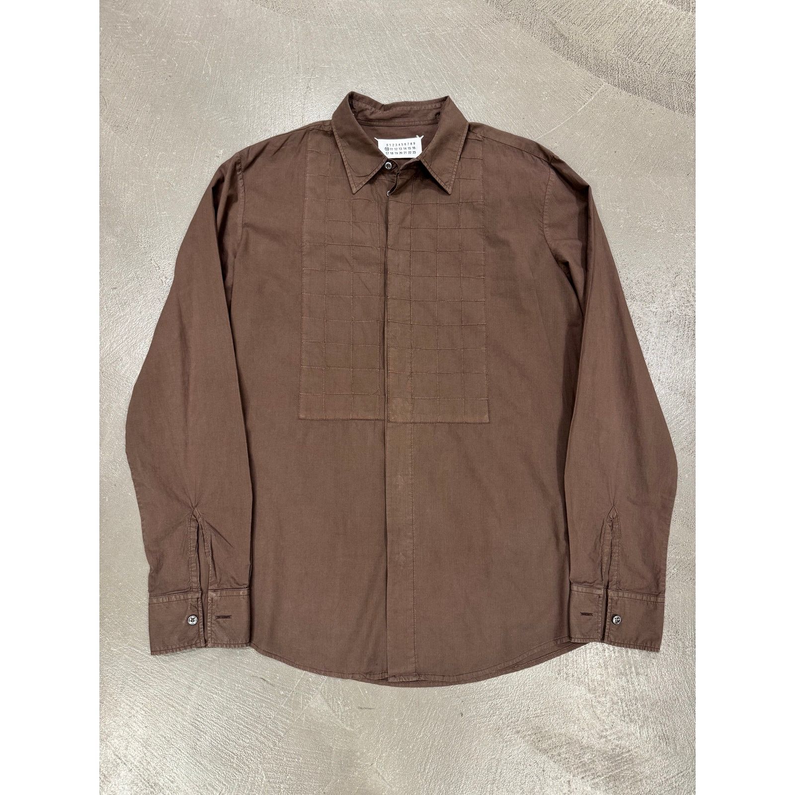 Maison Margiela A/W 2007 Maison Margiela brown shirt Size L / US 10 / IT 46 - 1 Thumbnail