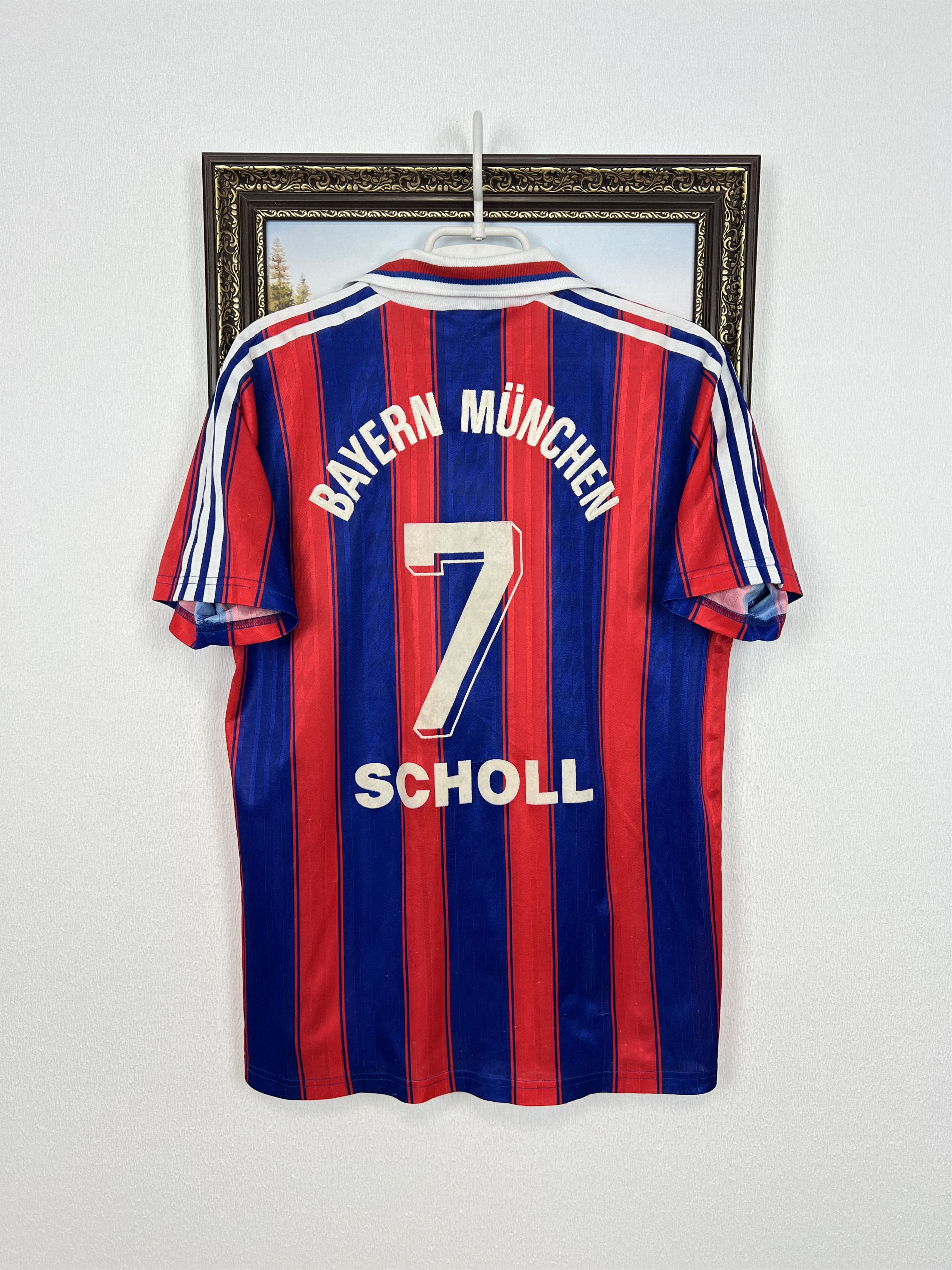 Adidas VintageAdidas Bayern Munich Football Shirt #7 Scholl Tee Size US L / EU 52-54 / 3 - 9 Thumbnail