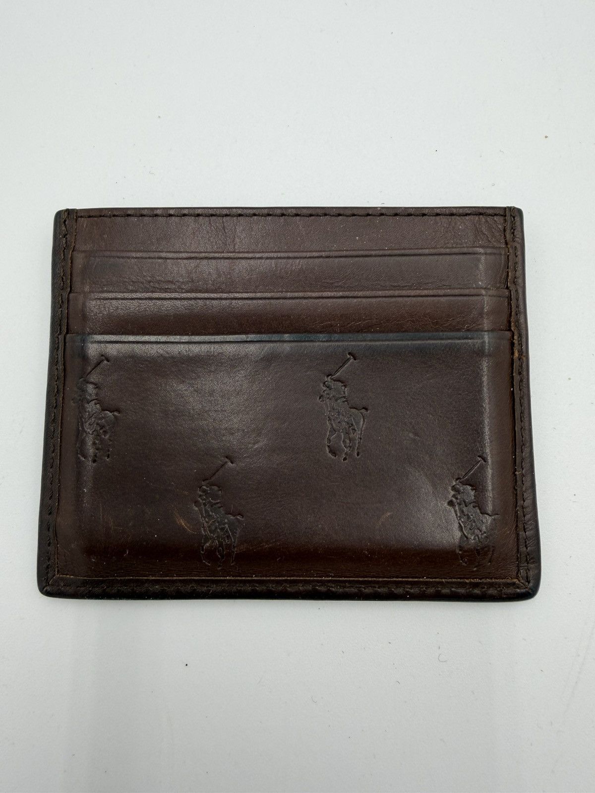 Polo Ralph Lauren Leather Embossed Polo Logo Carholder Size ONE SIZE - 1 Thumbnail