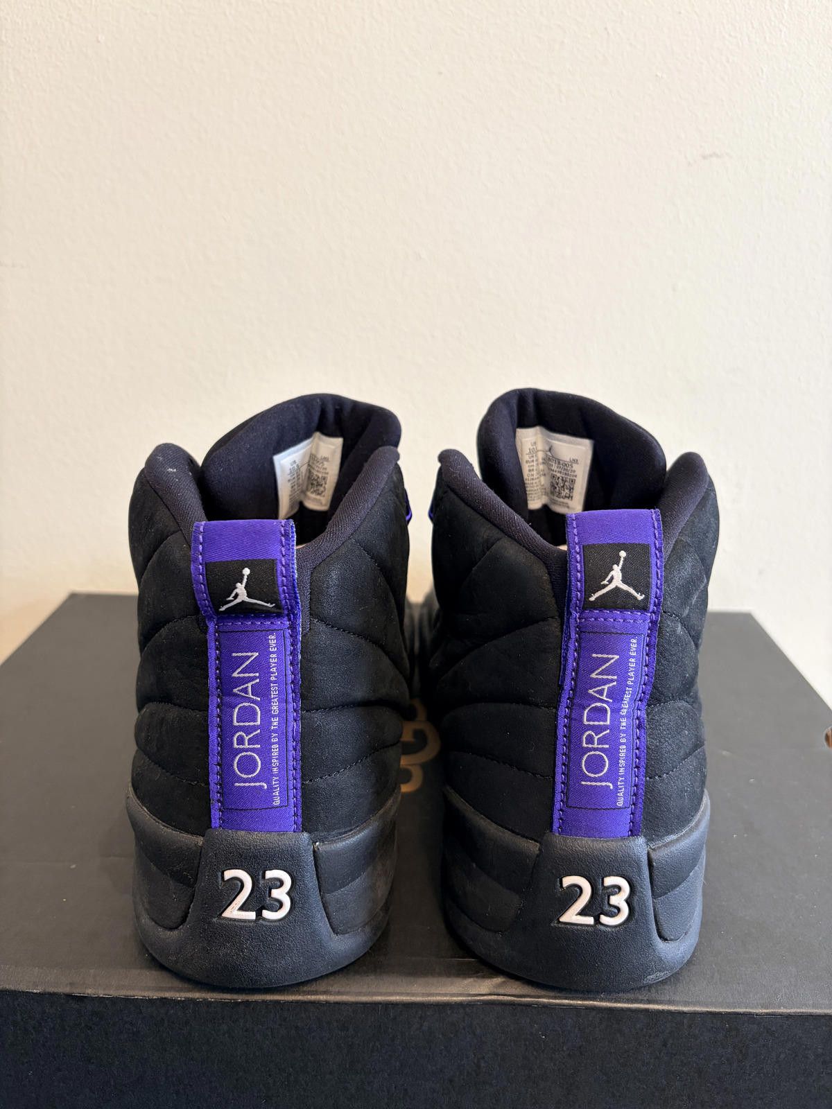 Jordan Brand Air Jordan 12 Retro Dark Concord Blk/Purple Shoe (Size 10.5) Size US 10.5 / EU 43-44 - 6 Thumbnail