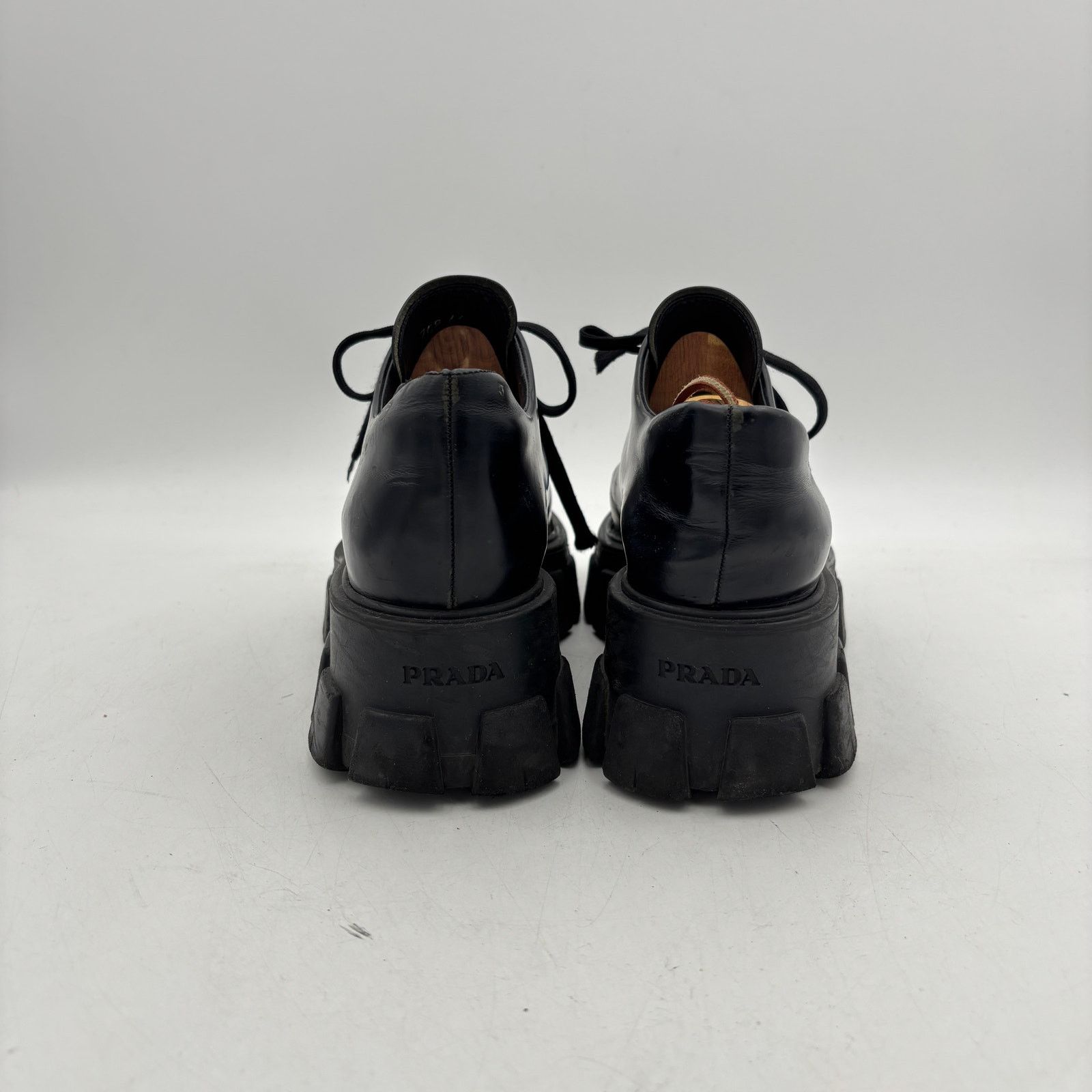Prada Prada Monolith Brushed Leather Thick Sole Shoes Mens 41 US 8 Size US 8 / EU 41 - 4 Thumbnail