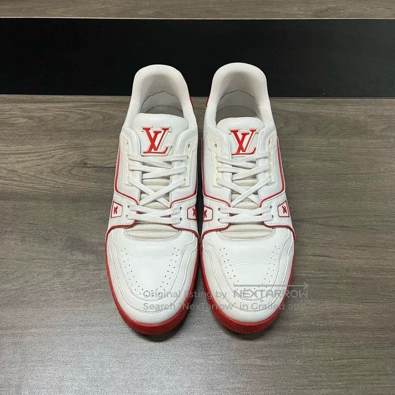 Louis Vuitton Louis Vuitton Trainer white red shoes Size US 9 / EU 42 - 2 Thumbnail