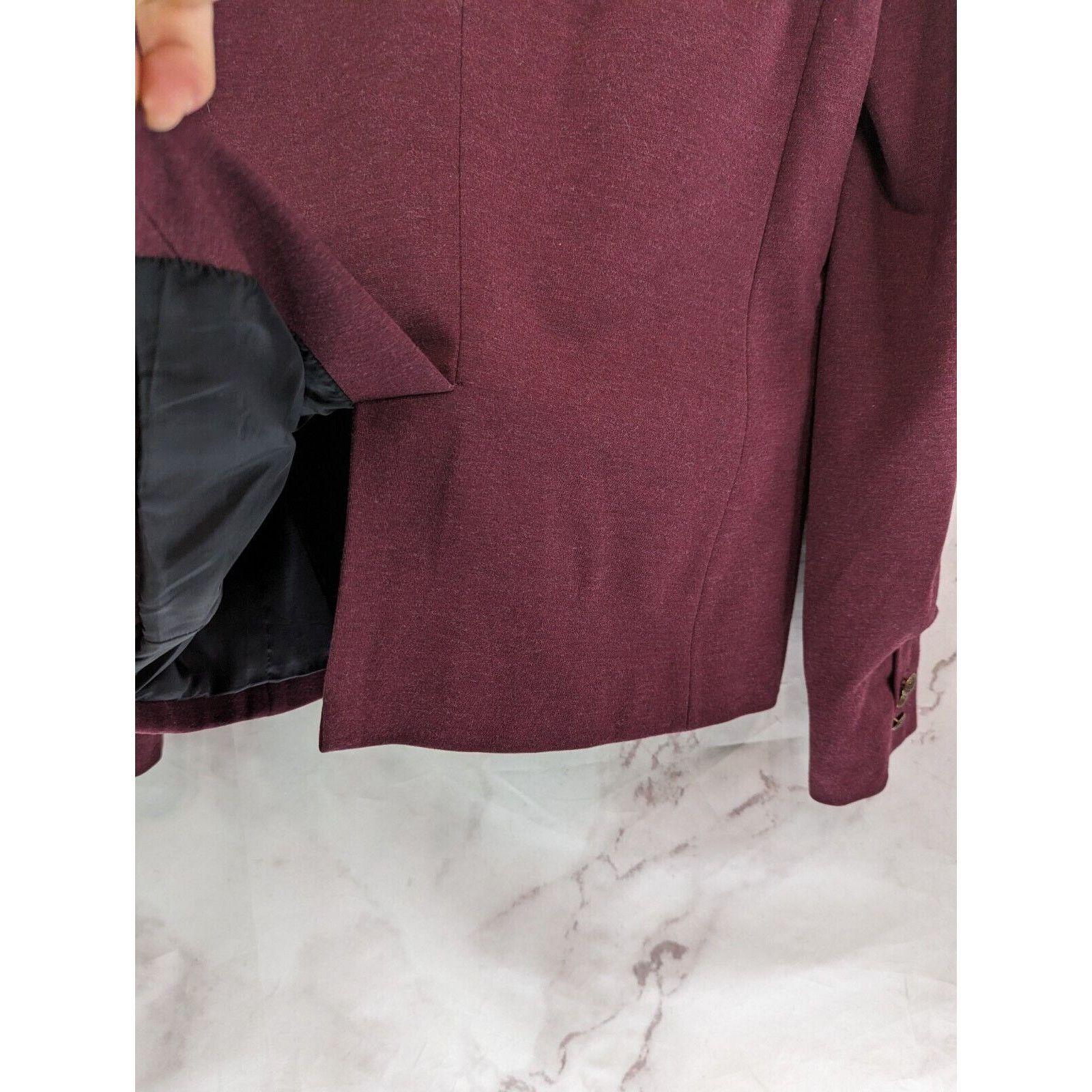 J.Crew J Crew Blazer Womens 8 Medium Red 2 Button Jacket Stretch Size M / US 6-8 / IT 42-44 - 8 Thumbnail