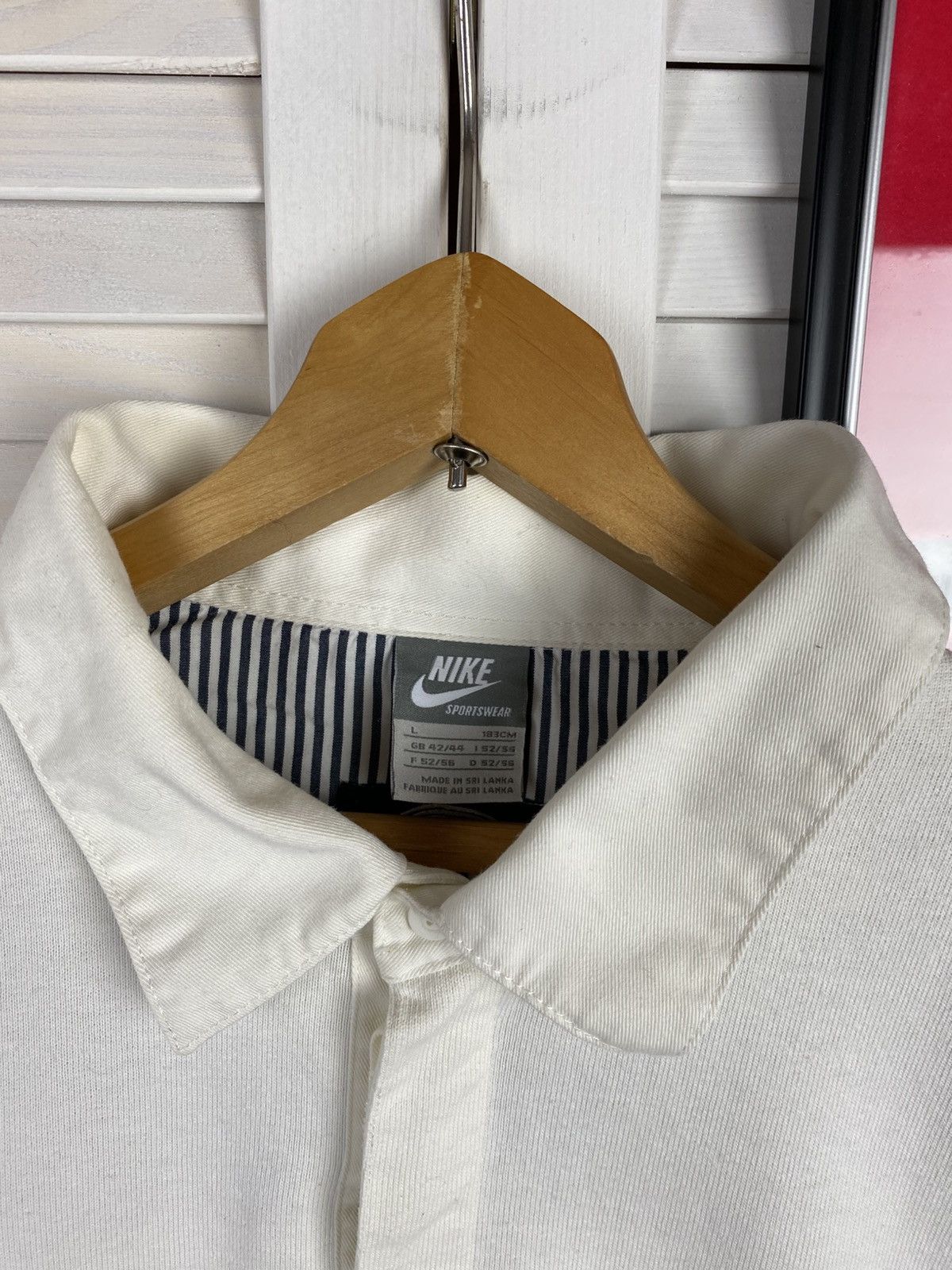 Nike Vintage Rugby Shirt Long Sleeve Nike EUGENE, OR./USA Heavy Size US L / EU 52-54 / 3 - 7 Thumbnail