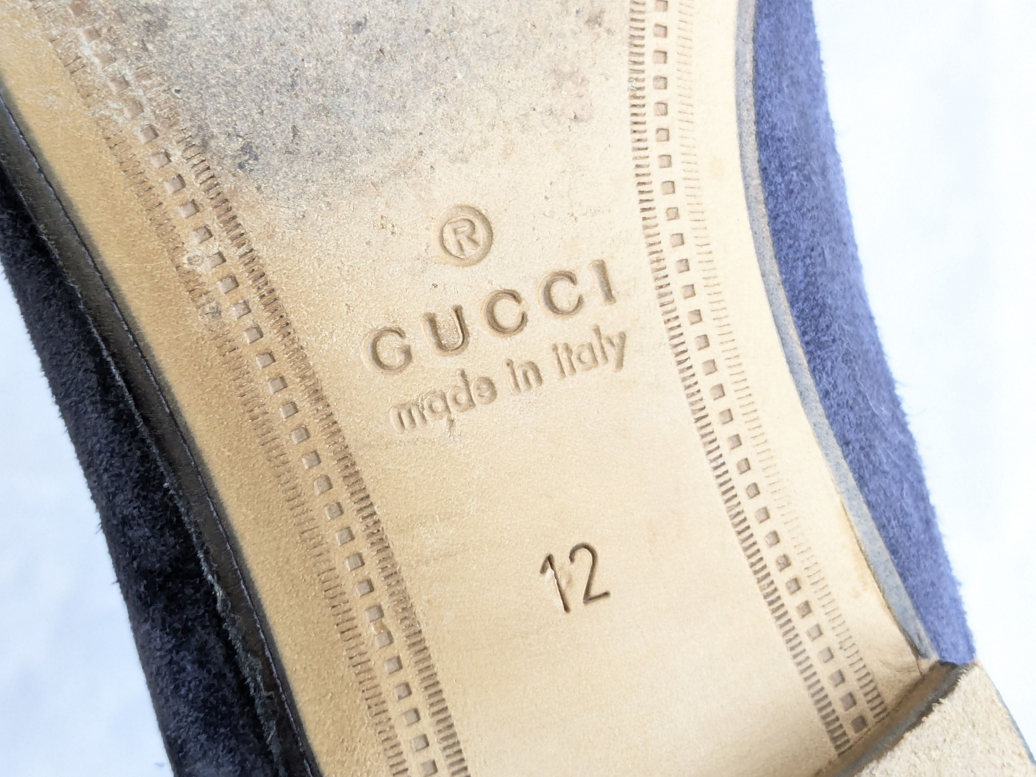 Gucci Gucci Horsebit Loafers Blue Suede 12.5 Monogram Logo GG Size US 12.5 / EU 45-46 - 15 Thumbnail