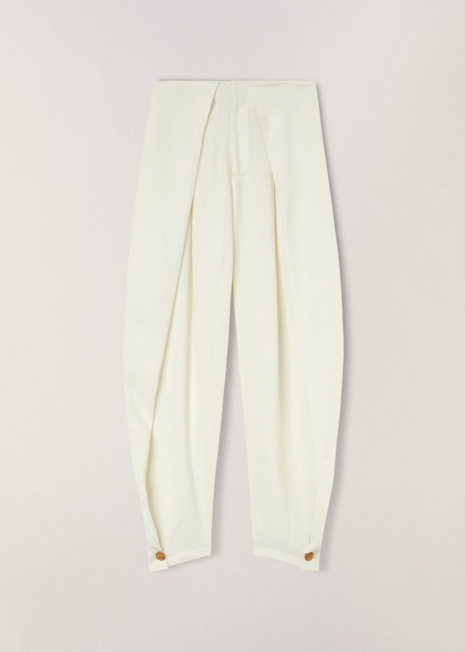 Loro Piana o1srvl11e0424 Trouser in White Size 28" / US 6 / IT 42 - 1 Thumbnail