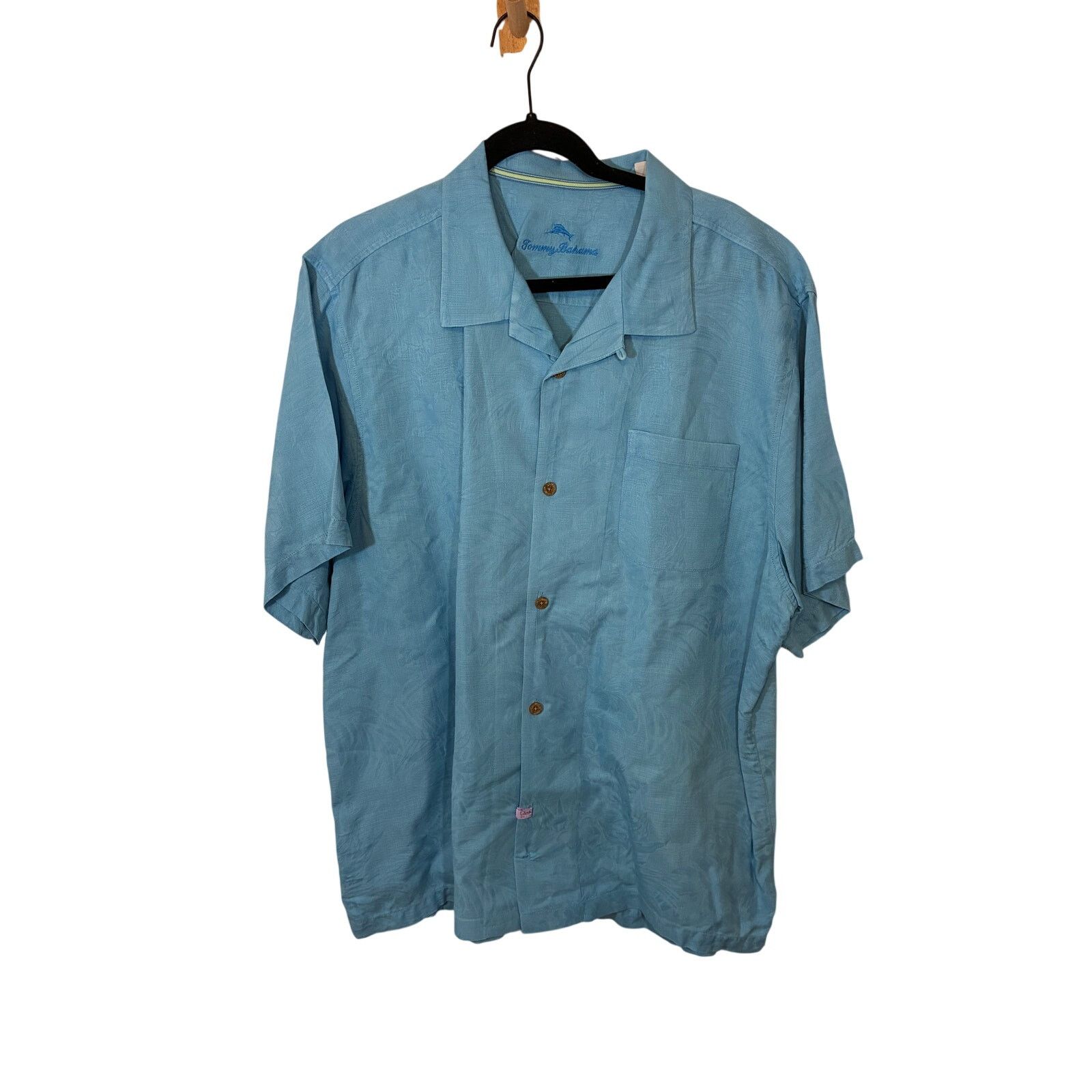 Tommy Bahama Tommy Bahama Shirt Mens XXL Blue Silk Short Sleeve Size US XXL / EU 58 / 5 - 1 Thumbnail