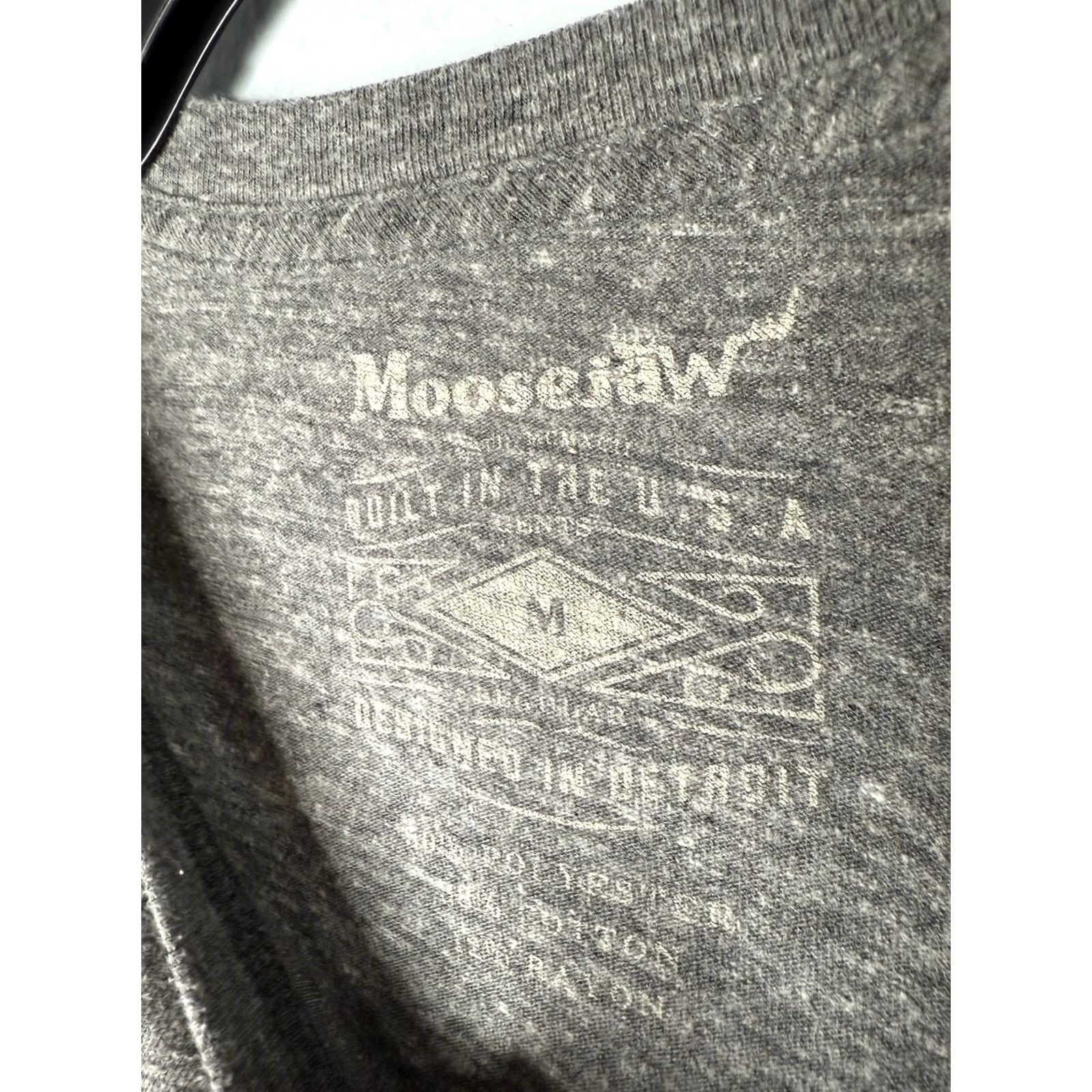 Vintage Moosejaw Shirt Mens Medium T-Shirt Crew Neck Short Sleeve Gray Cotton USA Outdoors Regular Made In USA Size US M / EU 48-50 / 2 - 4 Thumbnail
