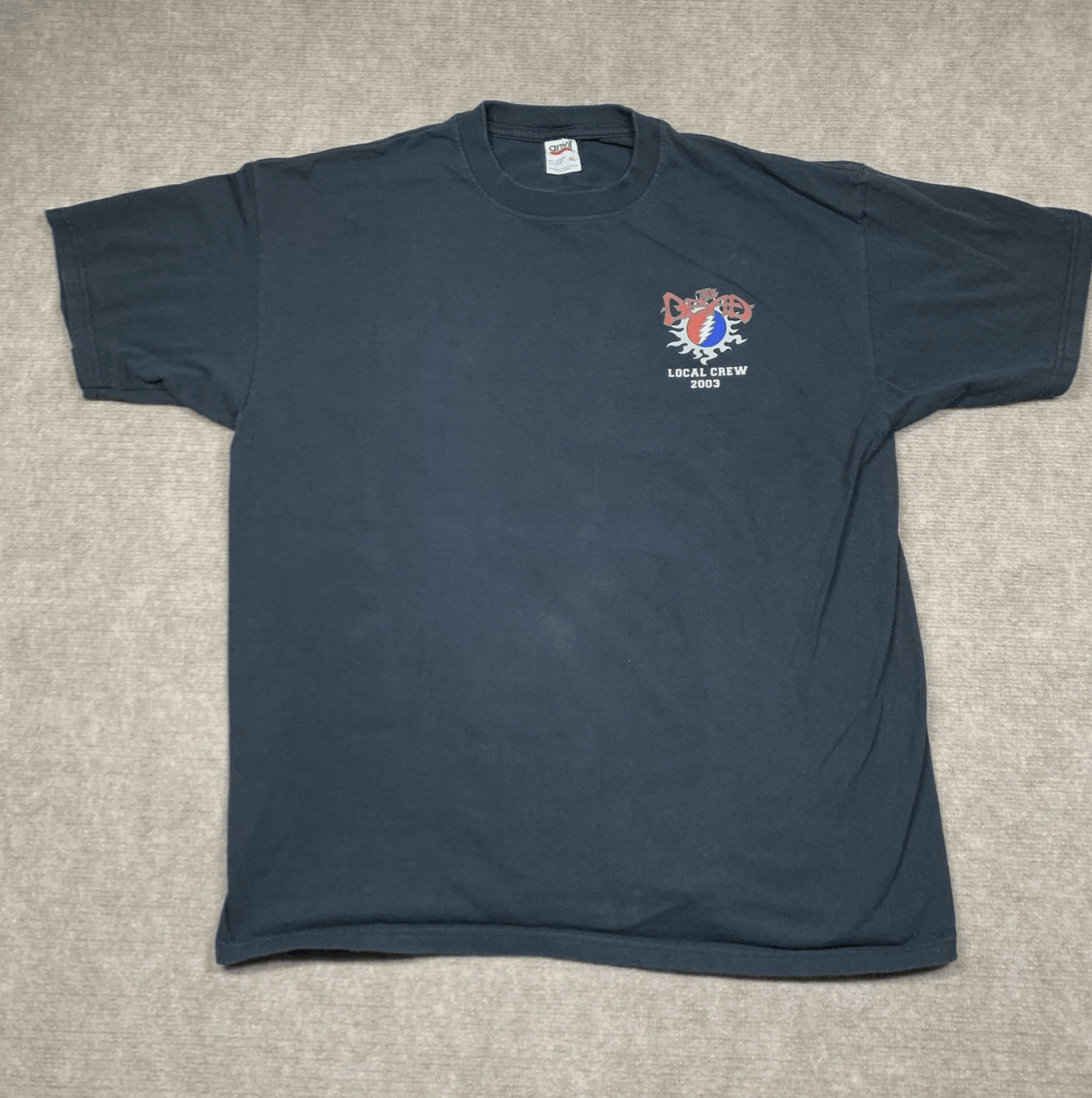 Anvil Dead Company Shirt XL Black Local Crew Tour Concert 2003 VTG Size US XL / EU 56 / 4 - 1 Thumbnail