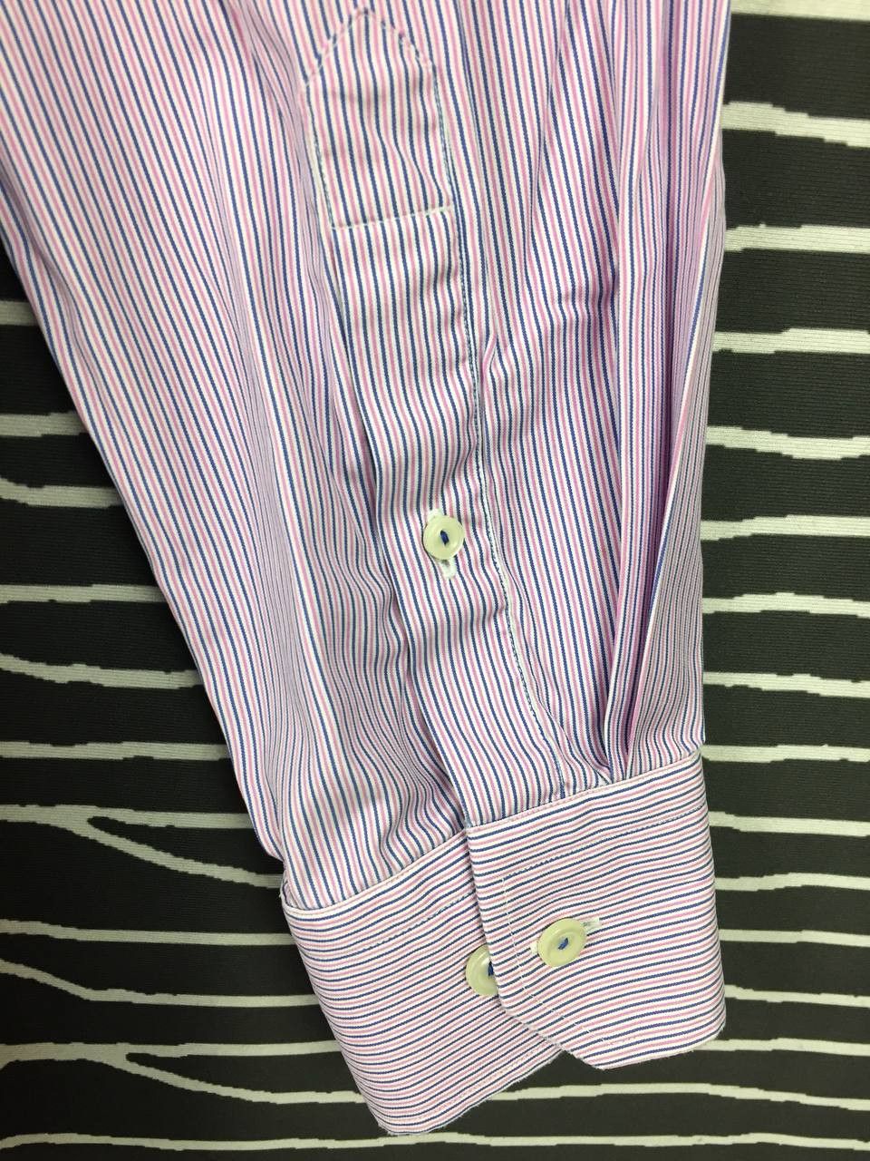 Eton Eton of Sweden Striped Slim Fit Cutaway Collar Shirt Size US L / EU 52-54 / 3 - 11 Thumbnail