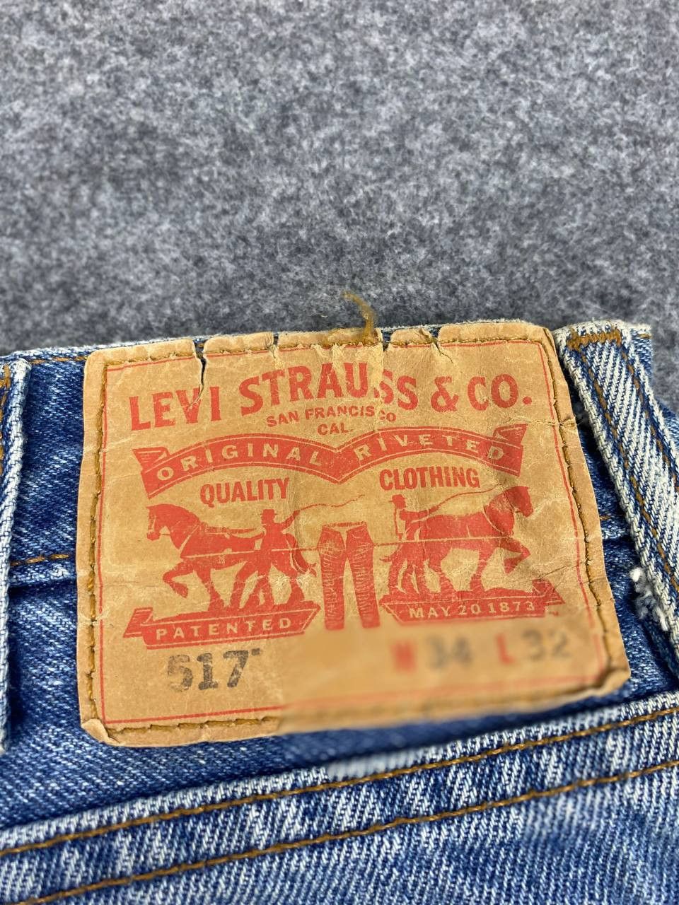 Levi's levis 517 bootcut flare denim nice design Size US 35 - 3 Thumbnail