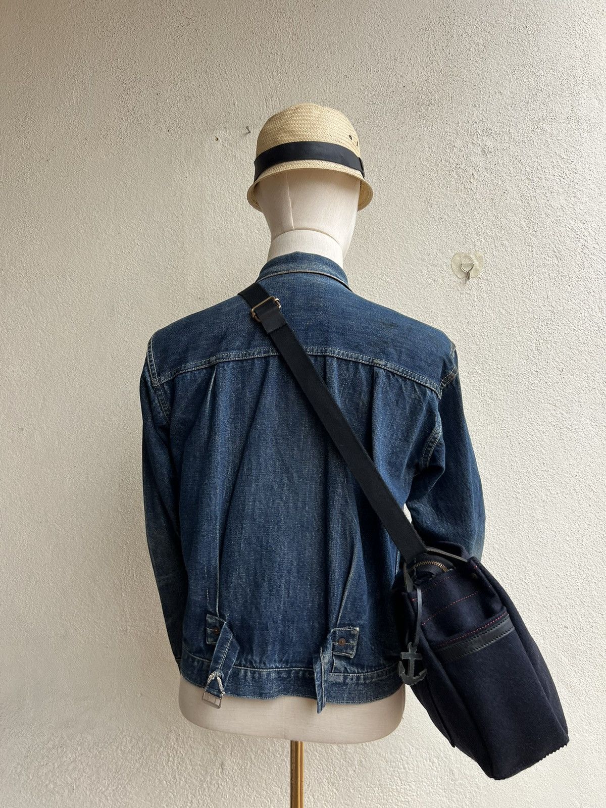 Other Jack Gomme France Wool Leather Bag Size ONE SIZE - 3 Thumbnail