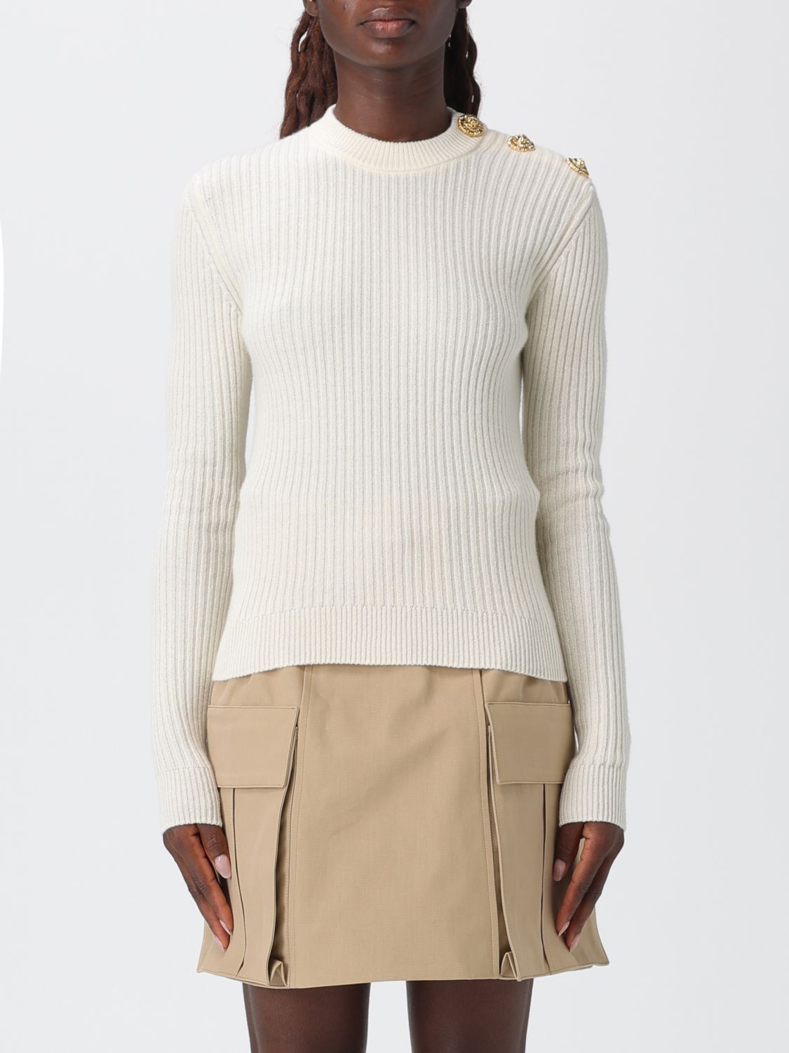 Balmain Balmain Sweater Woman Natural Size XS / US 0-2 / IT 36-38 - 1 Thumbnail