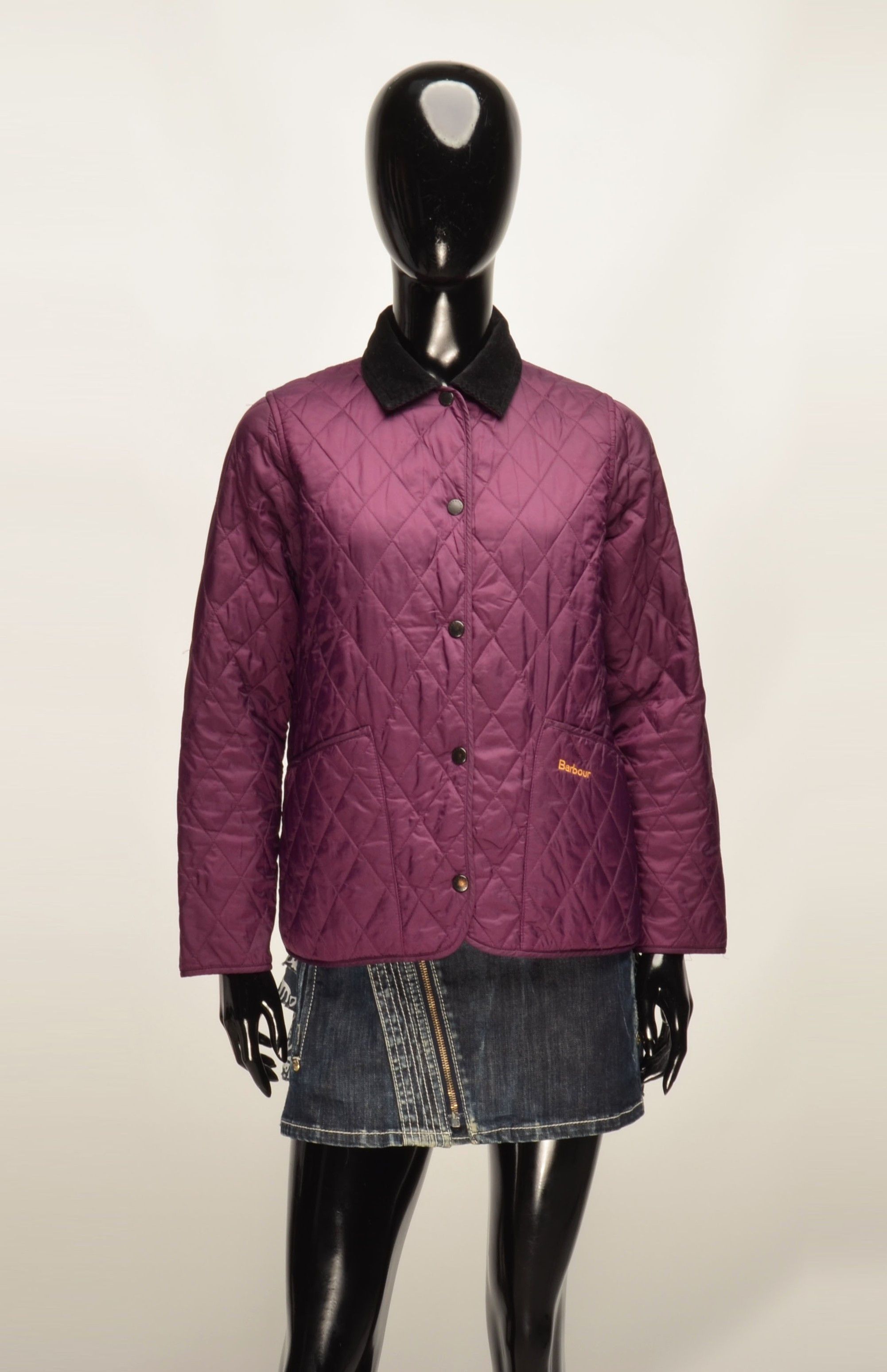 Barbour Barbour Shaped Liddesdale Youth Quilted Purple Jacket Size S / US 4 / IT 40 - 1 Thumbnail