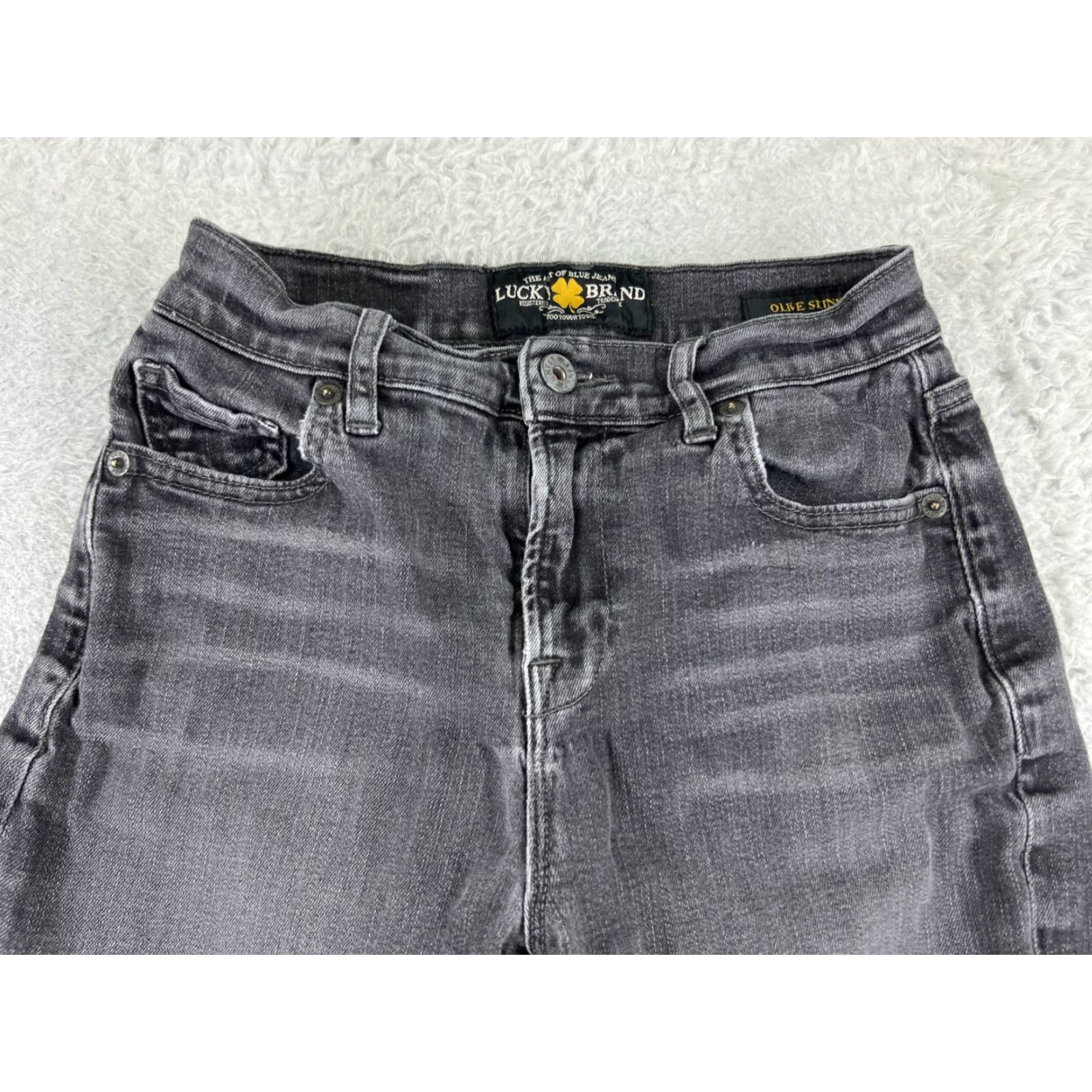 Lucky Brand Lucky Brand Jeans Womens 0 Black Denim Skinny Mid Rise 21x29 Inseam 29 Comfort Stretch Size 25" / US 0 / IT 36 - 4 Thumbnail